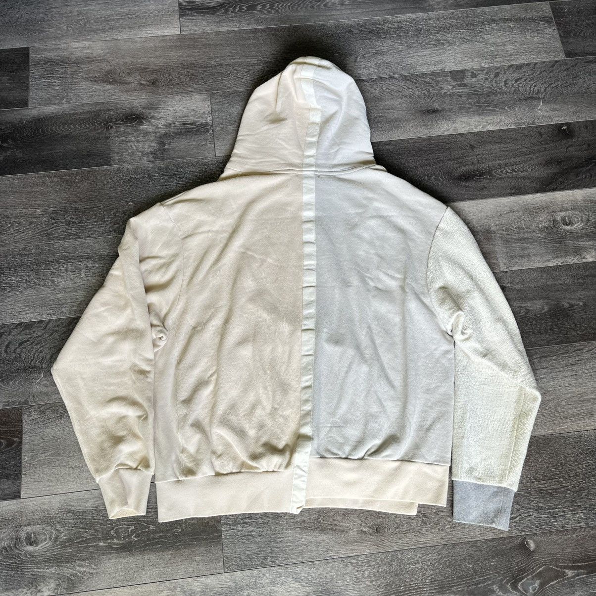 John Elliott John Elliott Distorted Colorblock Ivory Hoodie F/W 2018 Size US XL / EU 56 / 4 - 2 Thumbnail