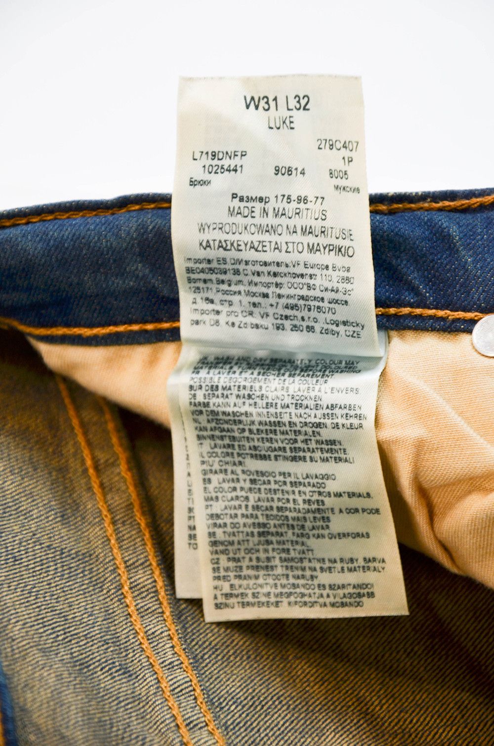 Lee Lee Luke Acid Wash Limited Edition Jeans – 31/32 Size US 31 - 8 Thumbnail