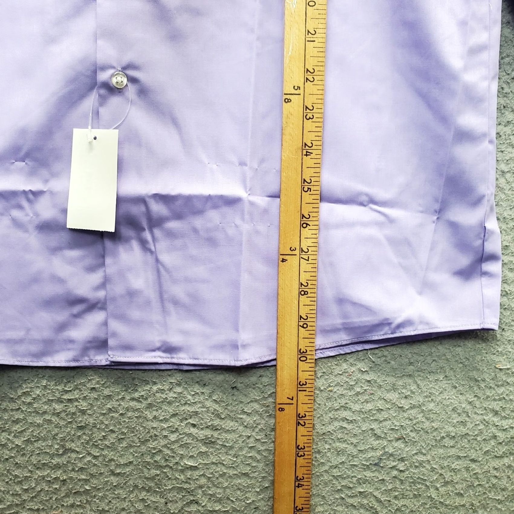 Van Heusen Van Heusen Dress Shirt Men M Purple Regular Button-Down Wrinkle Free Leaded by Van Heusen Shirt Mens M Purple Regular Knit? Size 40R - 3 Thumbnail