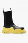 Bottega Veneta Black Tall Tire Chelsea Ankle Boots with yellow sole Size US 6 / IT 36 - 1 Thumbnail
