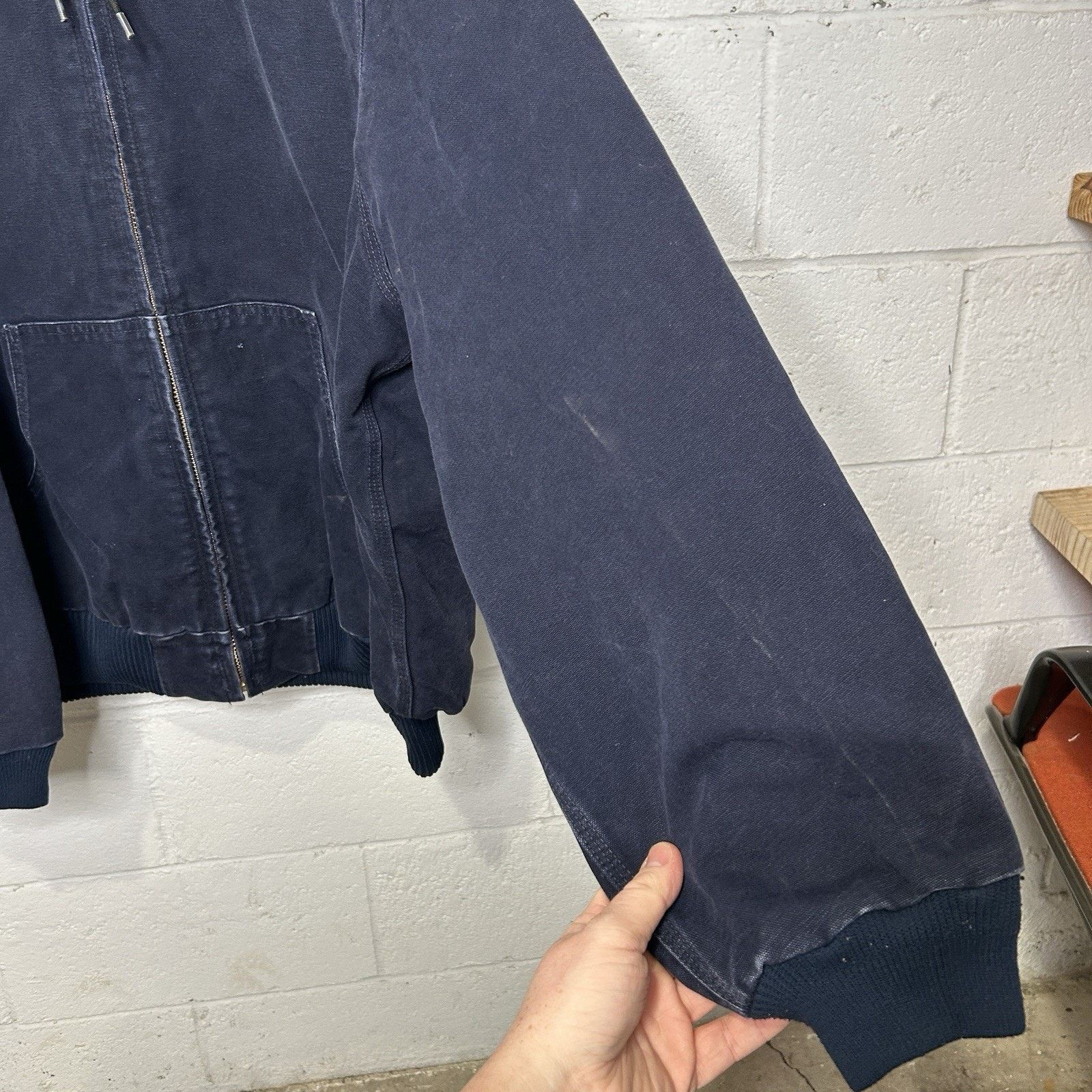 Carhartt Vintage Carhartt Hooded Active Jacket “Midnight Blue” J130 Size US XXL / EU 58 / 5 - 7 Thumbnail