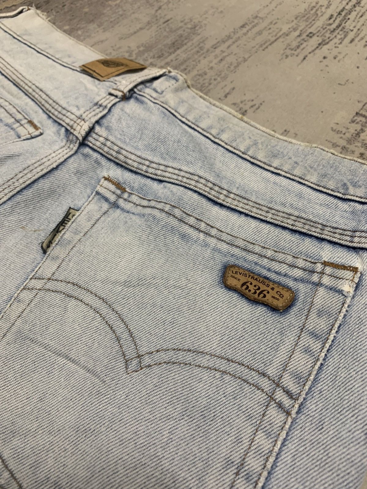 Levi's Vintage Levi's 636 Light Wash Distressed Straight Leg Jeans Size US 30 / EU 46 - 1 Thumbnail