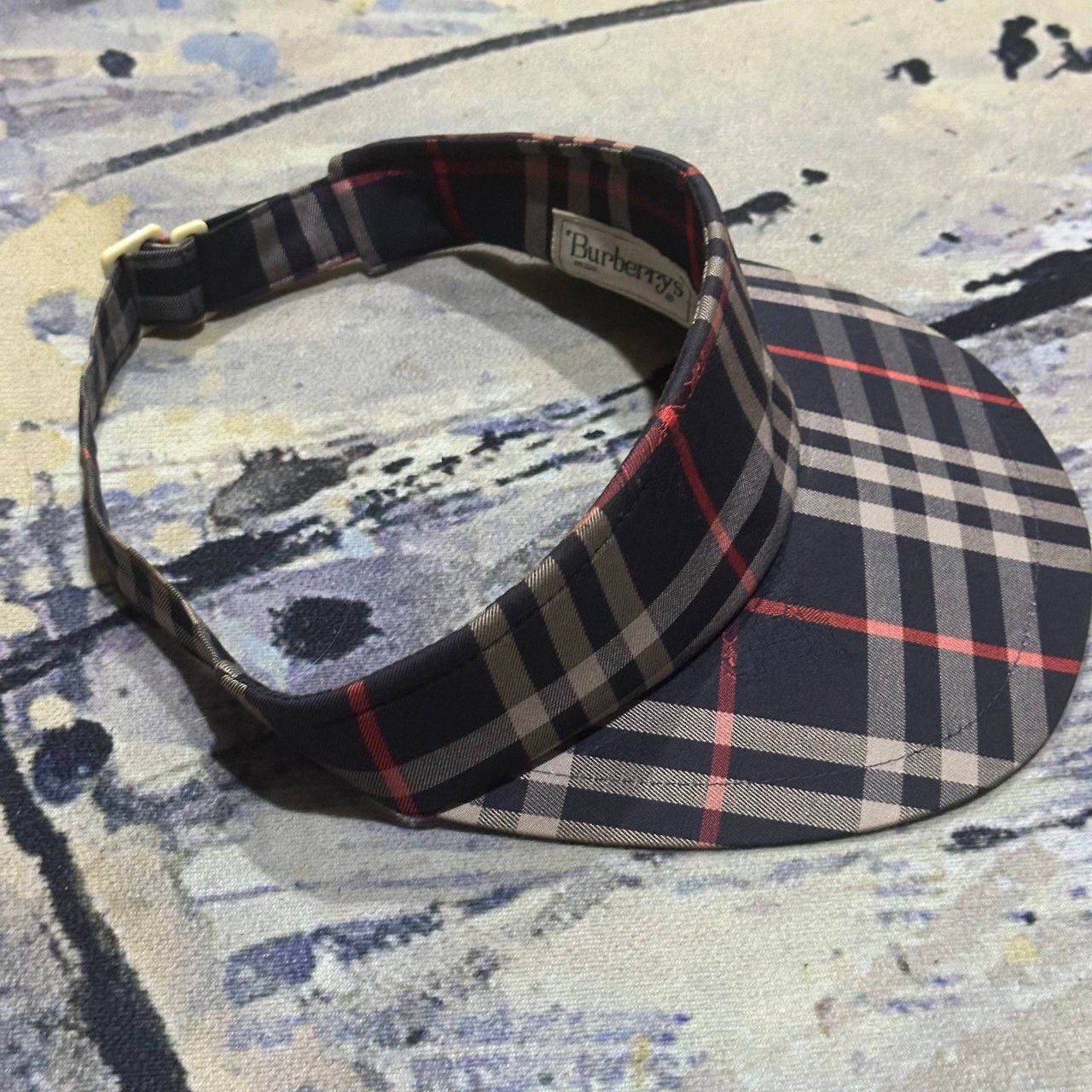 Burberry Vintage Burberry Nova Check Golf Visor Cap Size ONE SIZE - 7 Thumbnail
