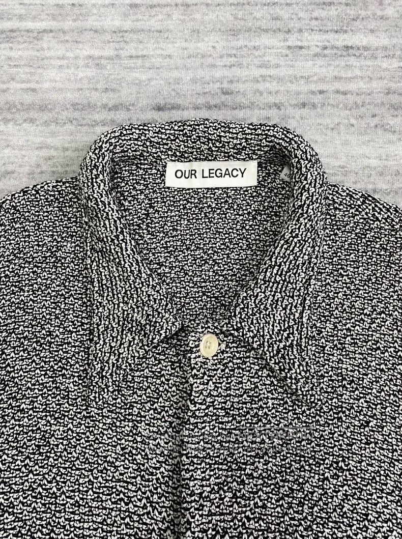 Our Legacy Our Legacy Snowflake Knit Cardigan Black and White Thick K Size US S / EU 44-46 / 1 - 4 Thumbnail