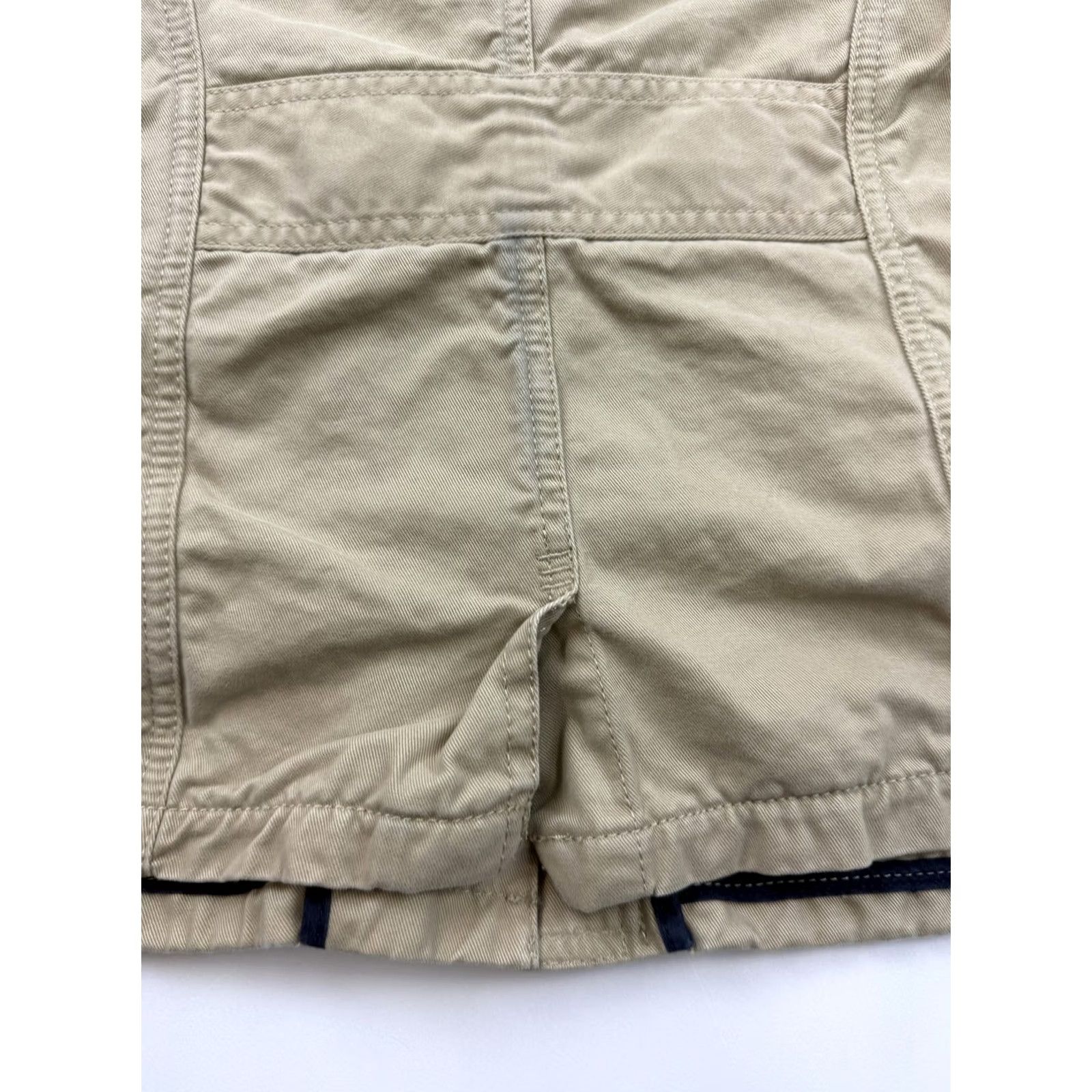 Vintage L.L. Bean Jacket XS Beige Cotton Twill Button Front Utility Pockets Short Womens Size 26" / US 2 / IT 38 - 7 Thumbnail