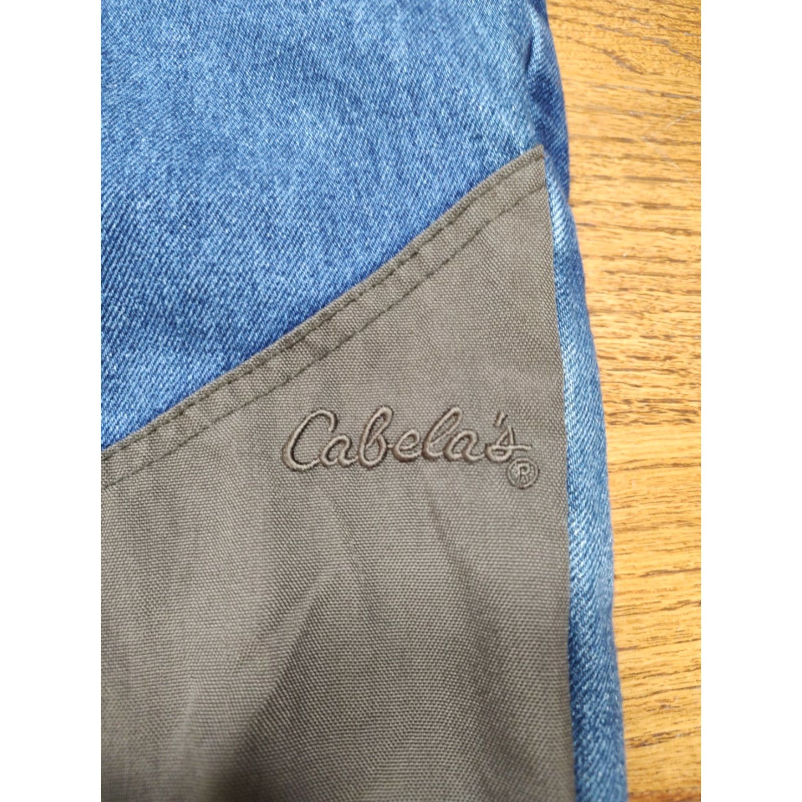 Vintage VINTAGE Cabela's Jeans Brush Guard Blue Denim 36x30 Mens Regular 5-Pocket Logo USA Cowboy Hunting Blue Jeans Size US 36 / EU 52 - 3 Thumbnail