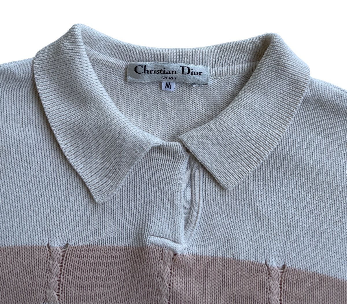 Christian Dior Monsieur C.Dior Cropped Top Jumper Cable Knit Size M / US 6-8 / IT 42-44 - 5 Thumbnail