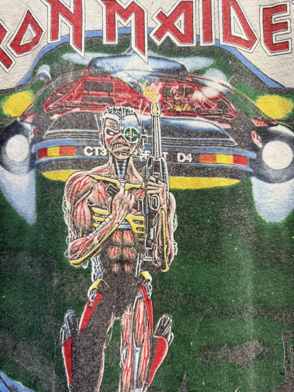 Band Tees Vintage 80s Iron Maiden Eddie Lives Tour Tank Top Tee Size US L / EU 52-54 / 3 - 5 Thumbnail