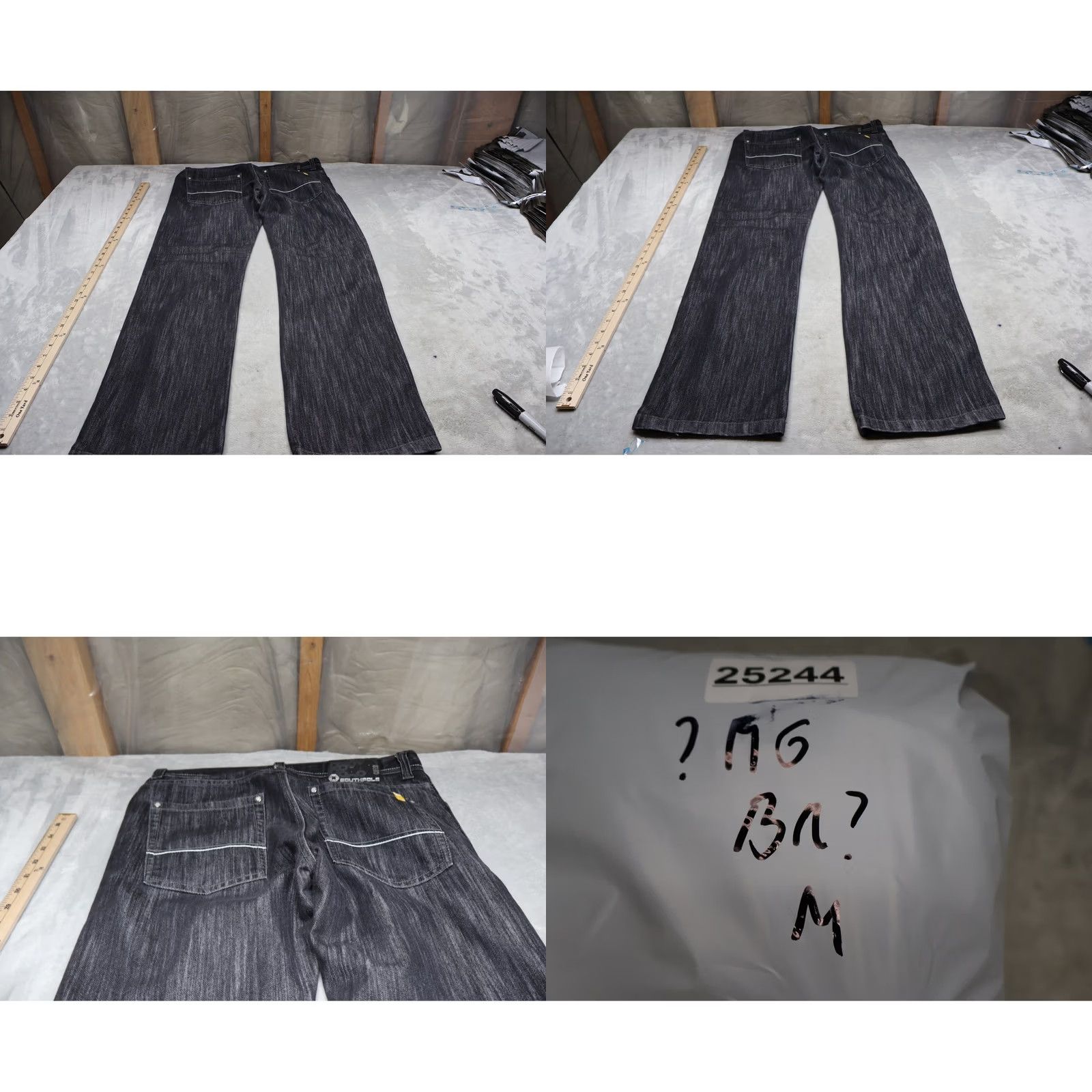Southpole VINTAGE Southpole Jeans Mens 34x34 Black Denim Relaxed Straight 5-Pocket Hip Hop Streetwear Boys/Girls Size US 34 / EU 50 - 8 Thumbnail