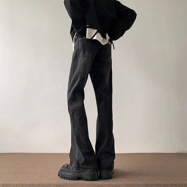 Japanese Brand × Jean Washed Straight Leg Micro Flare Jeans Size US 29 - 3 Thumbnail