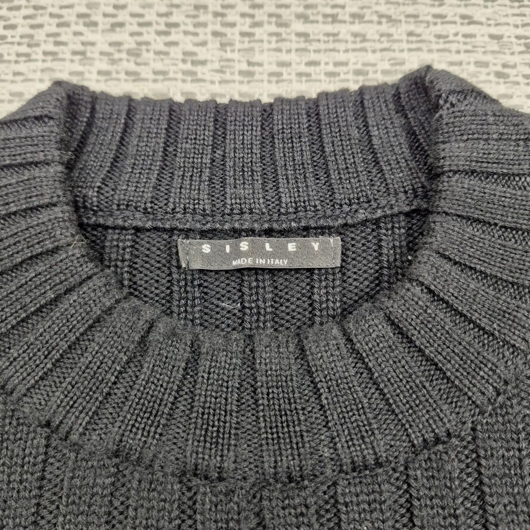 Sisley Sisley Sweater Mens M Black Rib Knit Zipper Pullover Made In Italy Shirt Pullover Mens Casual, Classic, Preppy Size US M / EU 48-50 / 2 - 5 Thumbnail