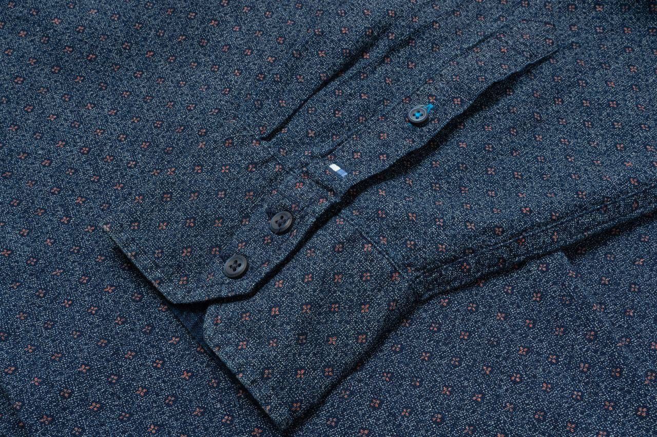 Tommy Hilfiger 🔵TOMMY HILFIGER Real Indigo Flower Print Button Down Shirt Size US XXL / EU 58 / 5 - 10 Thumbnail