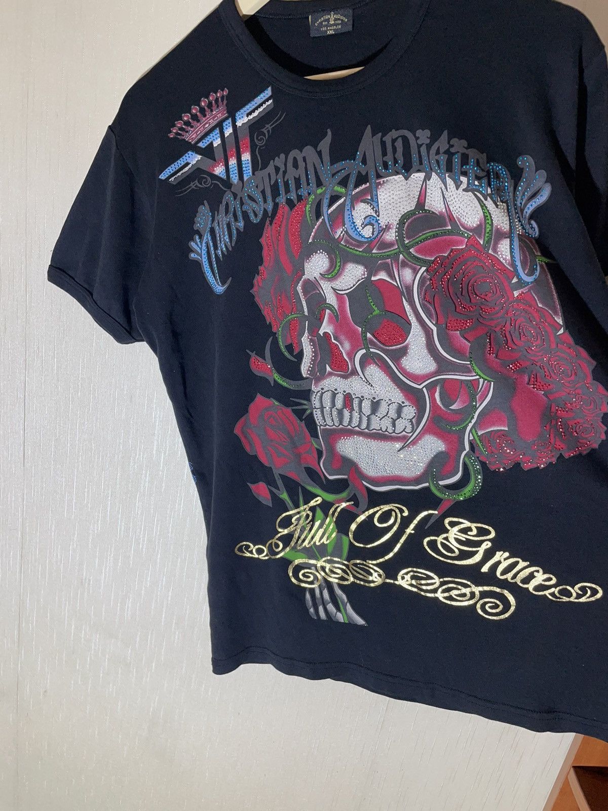 Christian Audigier × Ed Hardy × Vintage Christian Audigier Ed hardy Japanese streetwear T shirt Size US XL / EU 56 / 4 - 6 Thumbnail
