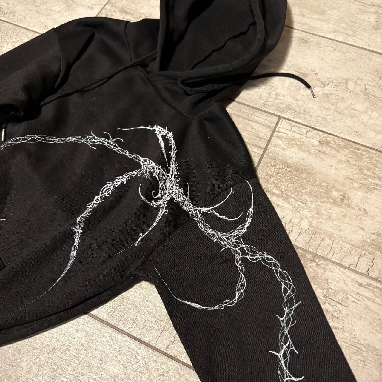 Tribal Streetwear rare y2k tribal hoody handmade streetwear goth punk Size US M / EU 48-50 / 2 - 4 Thumbnail