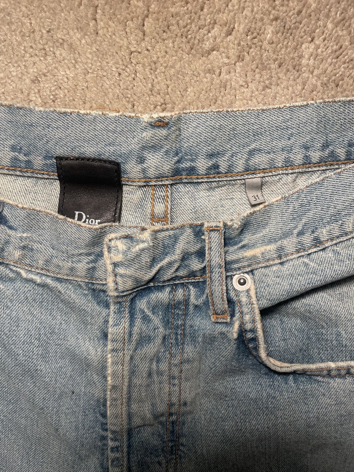 Hedi Slimane 💥Dior Homme Crash Denim - Hedi Slimane, SS06 Size US 31 - 6 Thumbnail