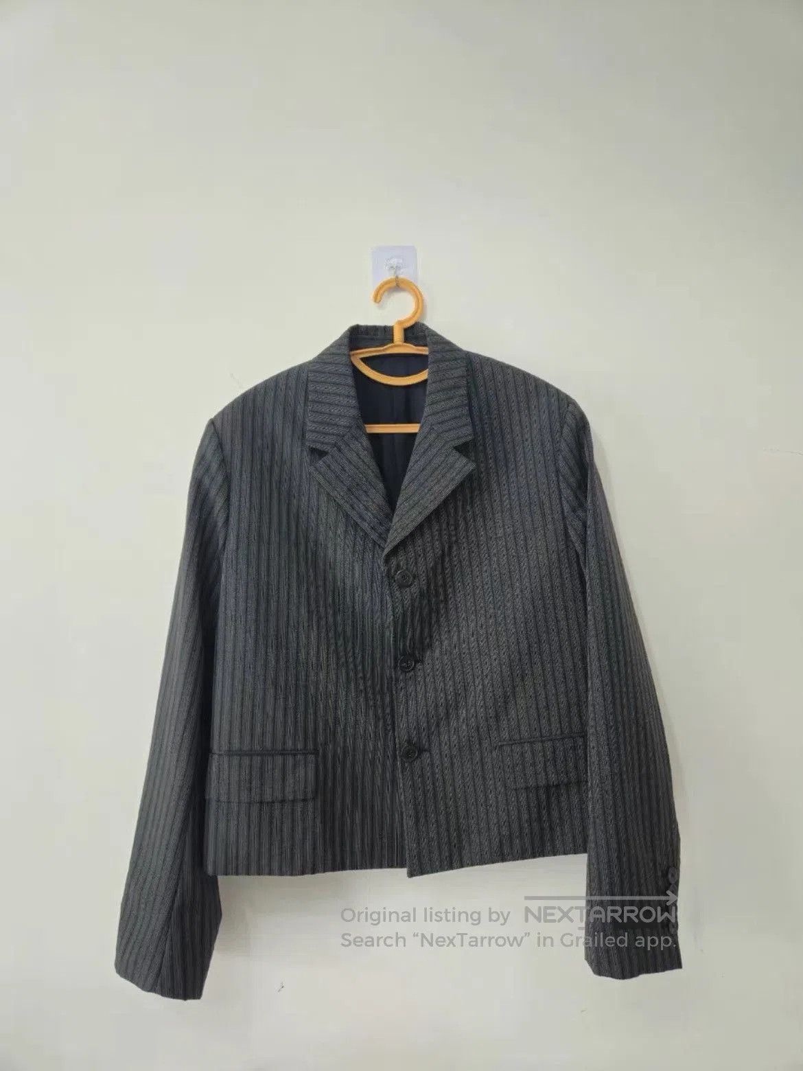 Prada Sz 48 Prada Runway Stripe Short Blazer Jacket. Size US M / EU 48-50 / 2 - 1 Thumbnail
