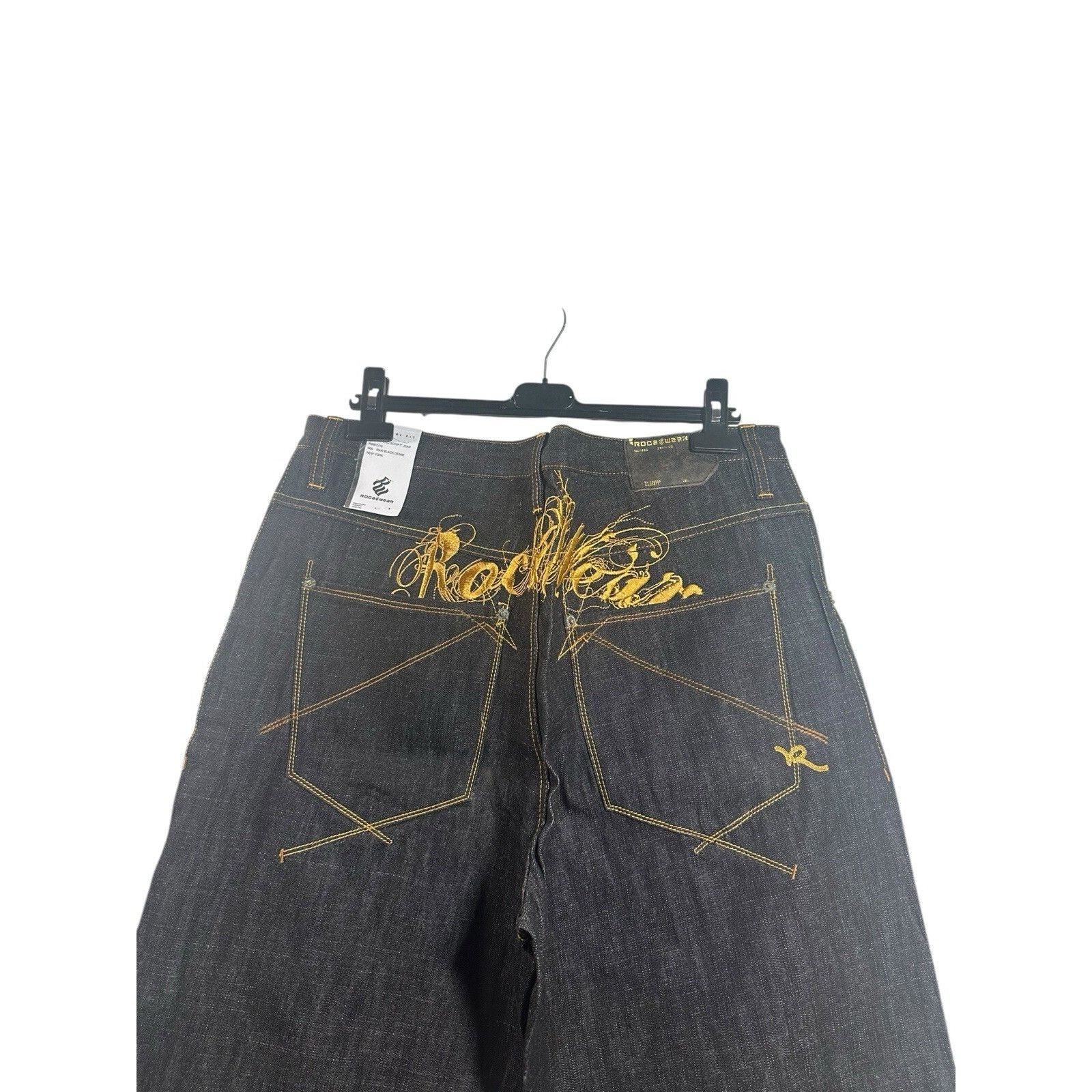 Rocawear Vintage Y2K Rocawear Jeans Mens 38 Denim Baggy Hip Hop Black Size US 38 / EU 54 - 4 Thumbnail