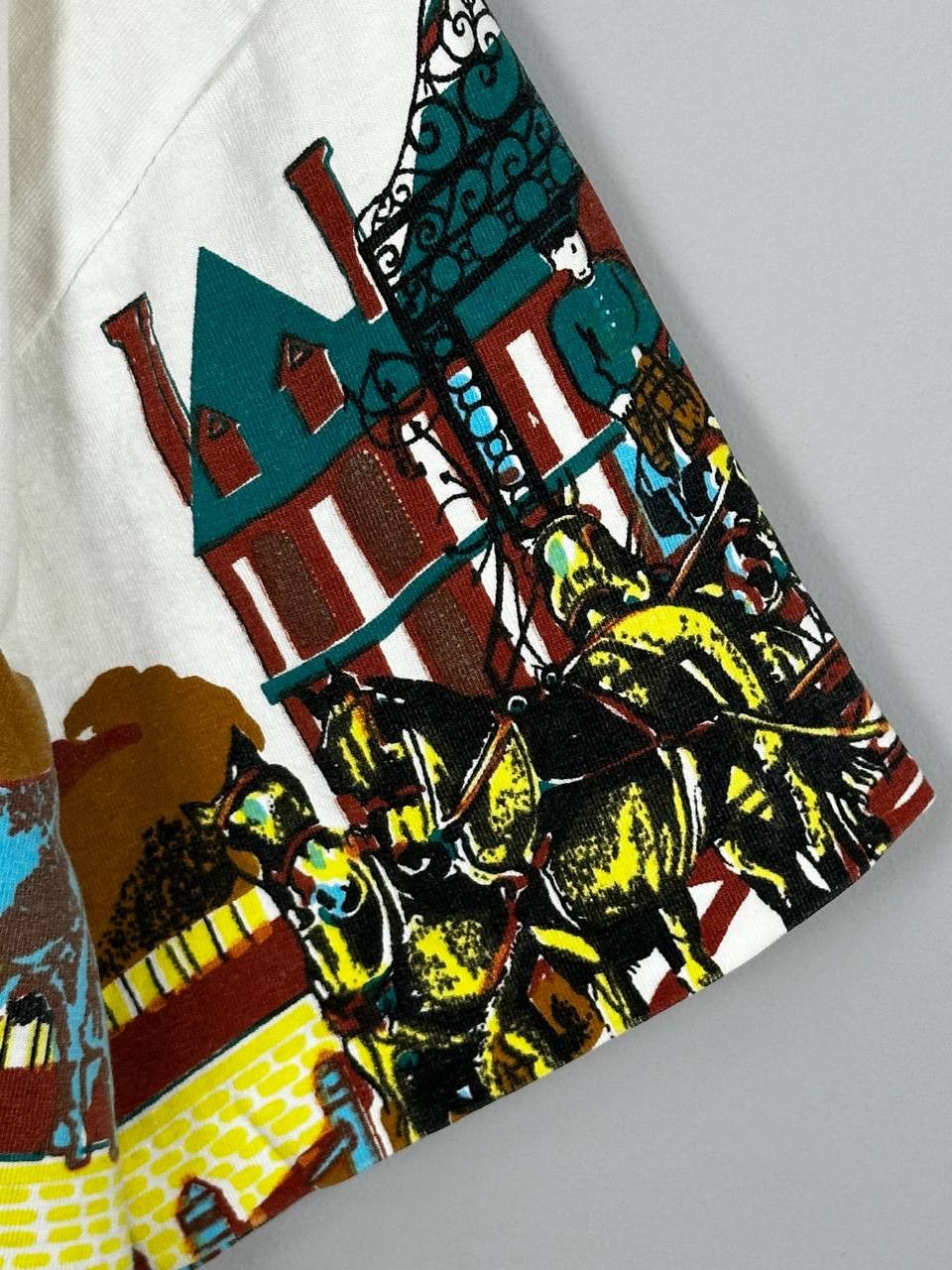 Vintage 90s Vintage Western AOP Singe Stitch T Shirt Boxy Fit Size US L / EU 52-54 / 3 - 7 Thumbnail