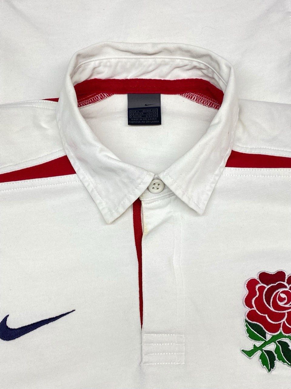 Nike Vintage Nike Rugby Shirt England White Size US L / EU 52-54 / 3 - 5 Thumbnail