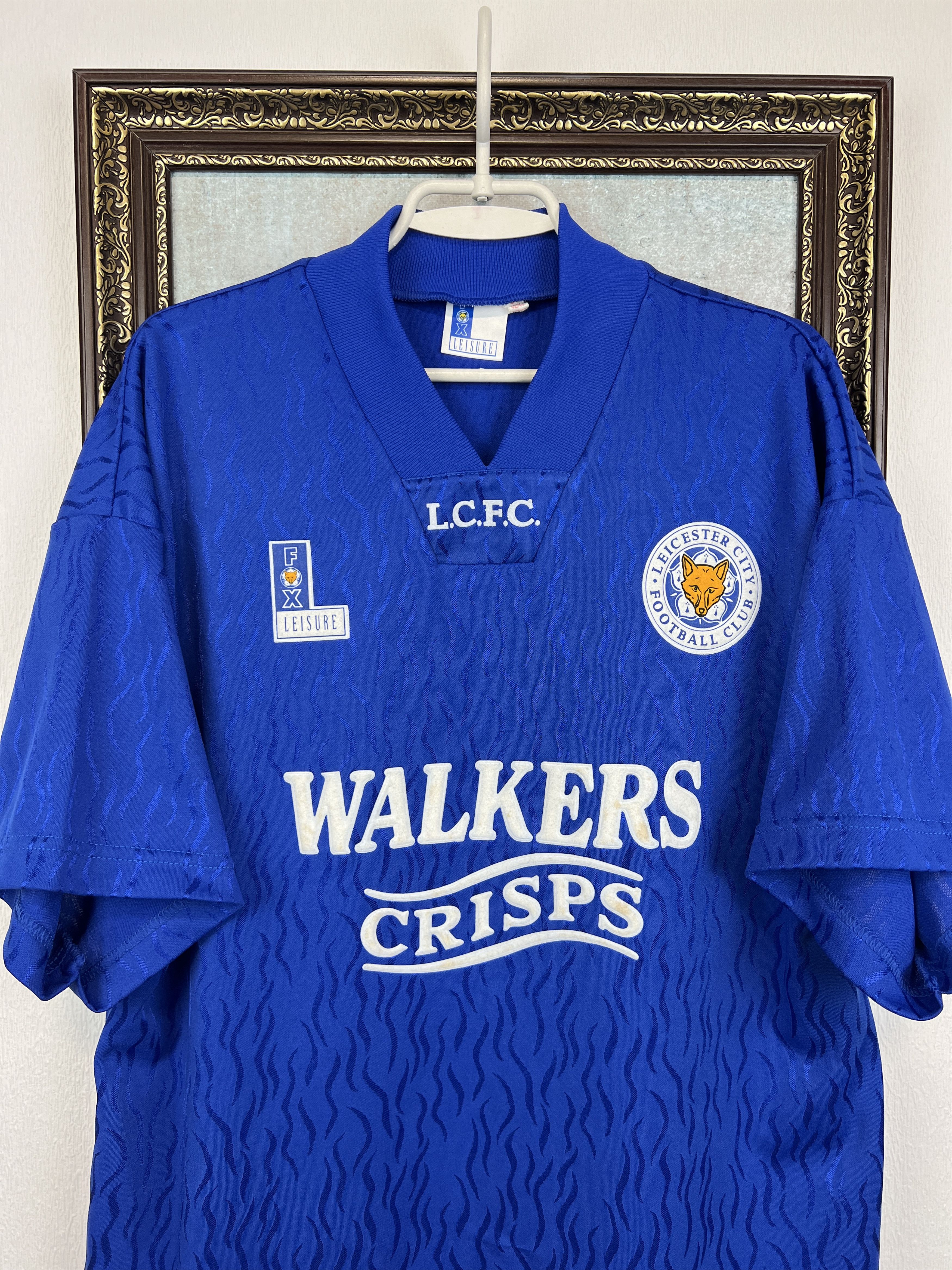 Vintage Leicester City Home football shirt 1992 Soccer Jersey Trikot Size US L / EU 52-54 / 3 - 2 Thumbnail