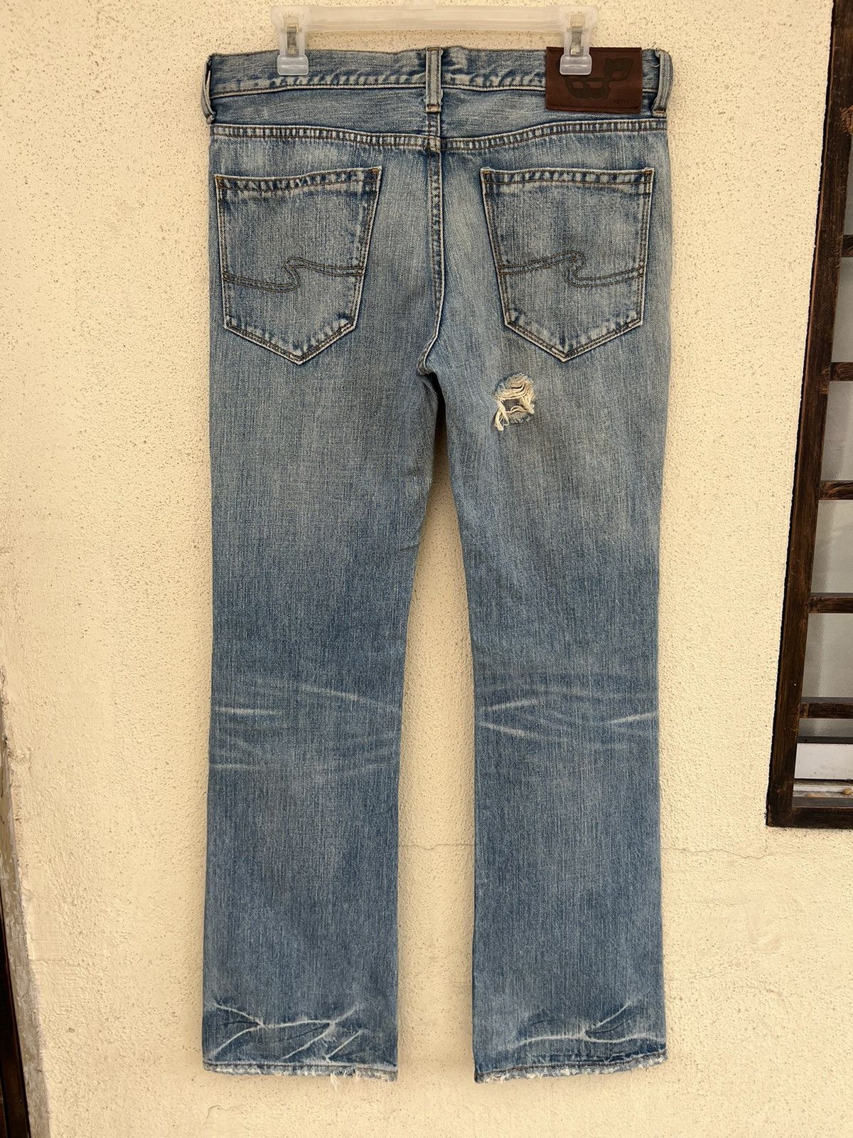 Vintage Vintage Bonds & Peace Japan Rips Distress Denim Flare Jeans Size US 32 / EU 48 - 14 Thumbnail