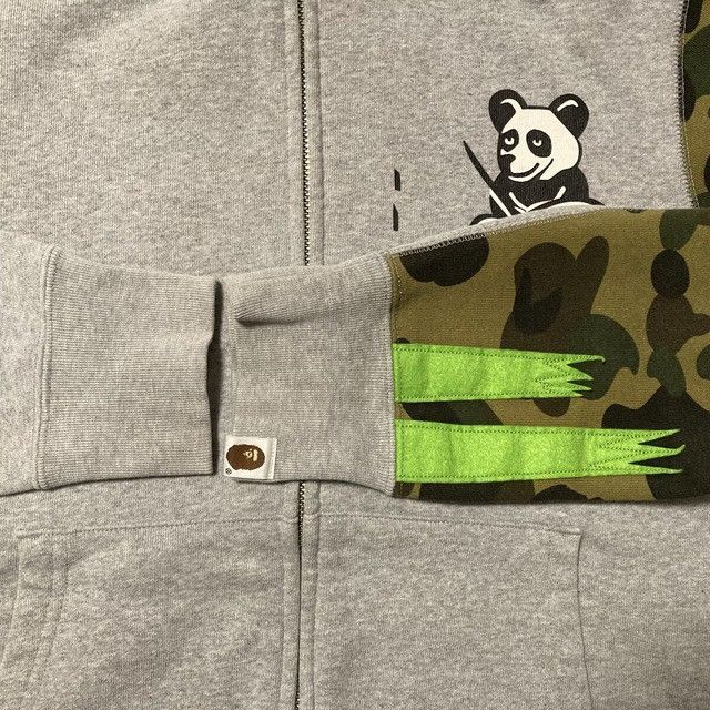 Bape BAPE Panda Full Zip Hoodie 1st camo green a bathing ape Size US S / EU 44-46 / 1 - 6 Thumbnail