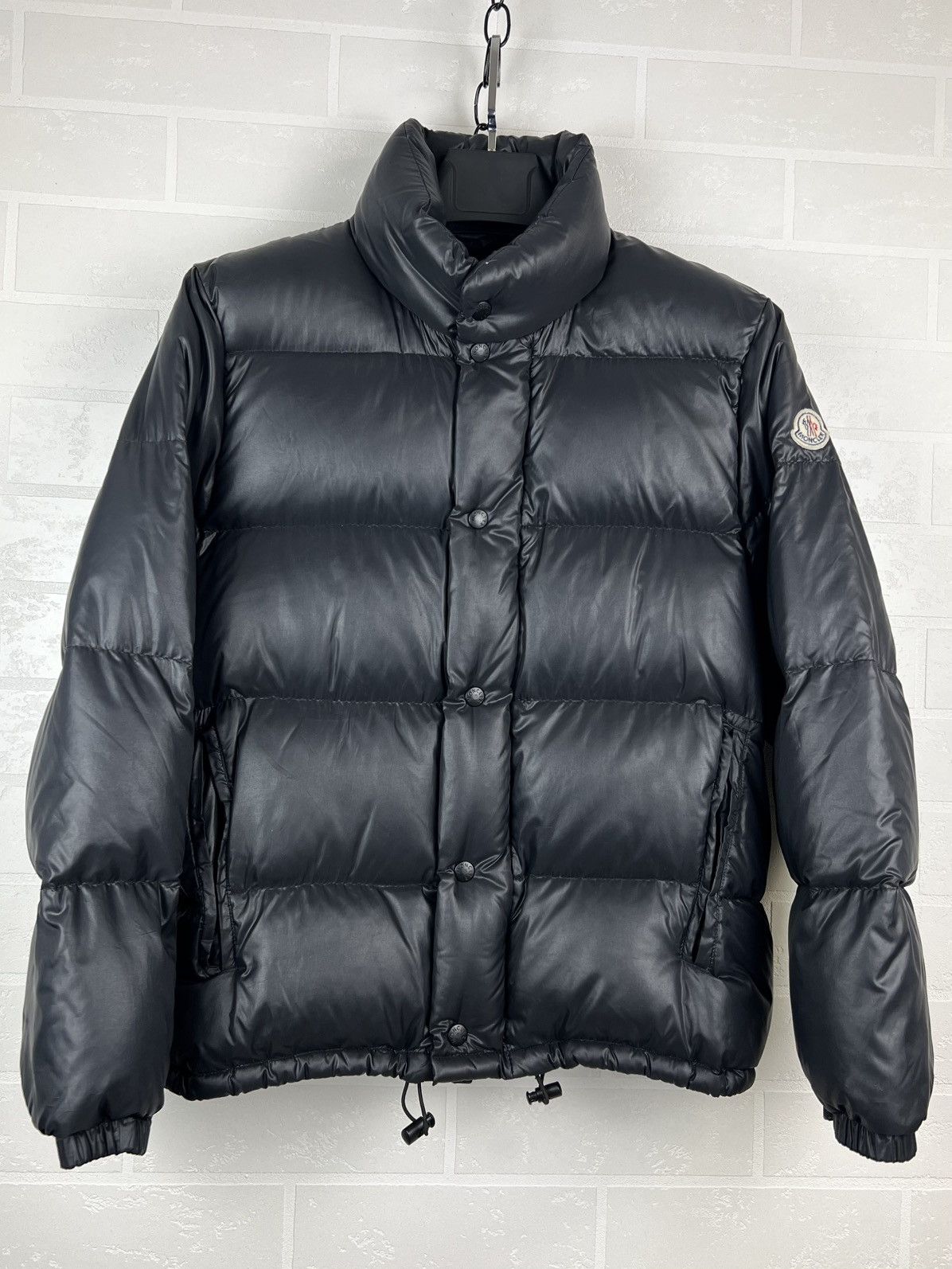 Moncler MONCLER Jacket Down Puffer Patch Logo Black Vintage Rare Men Size US S / EU 44-46 / 1 - 5 Thumbnail