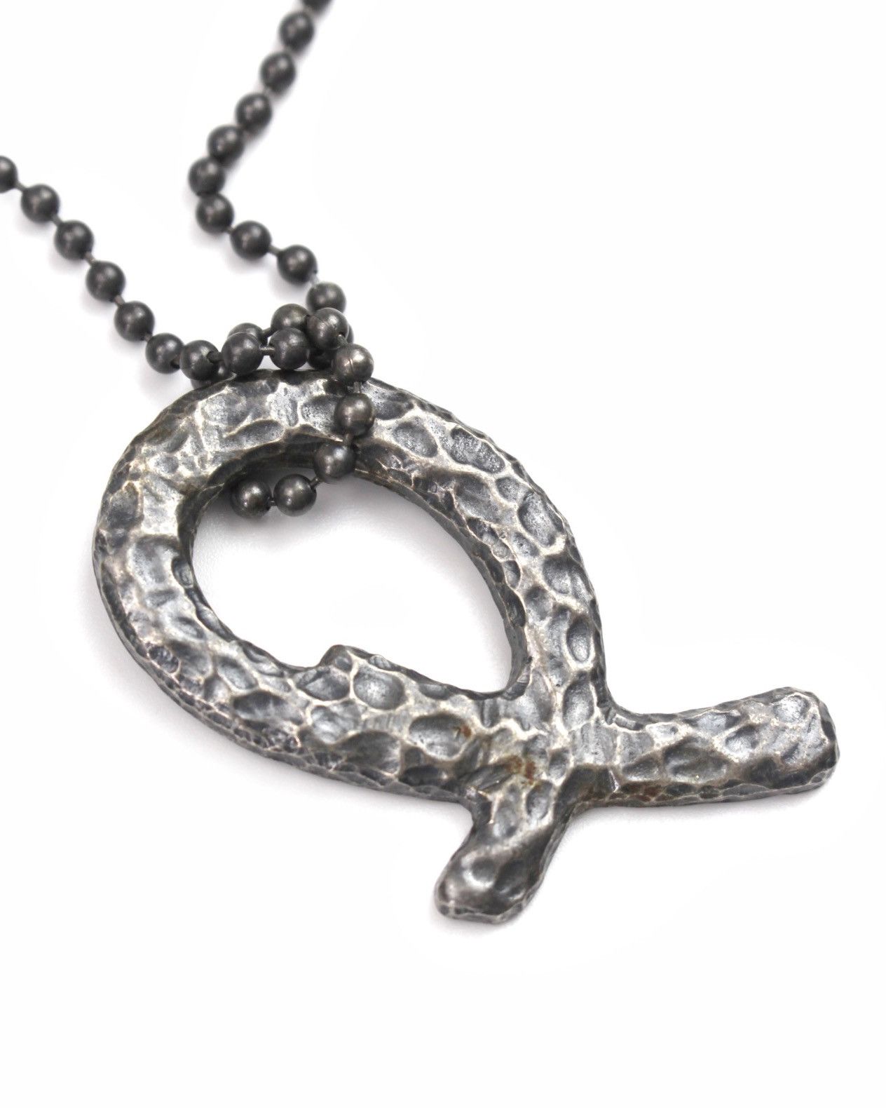Vintage 1990S PER SPOOK HAMMERED ABSTRACT PENDANT NECKLACE Size ONE SIZE - 5 Thumbnail