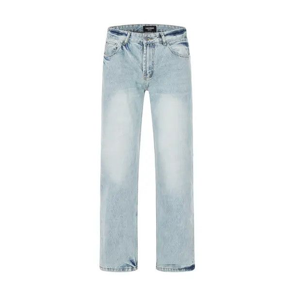 VIBE American street washed distressed light color loose jeans Size US 32 / EU 48 - 1 Thumbnail