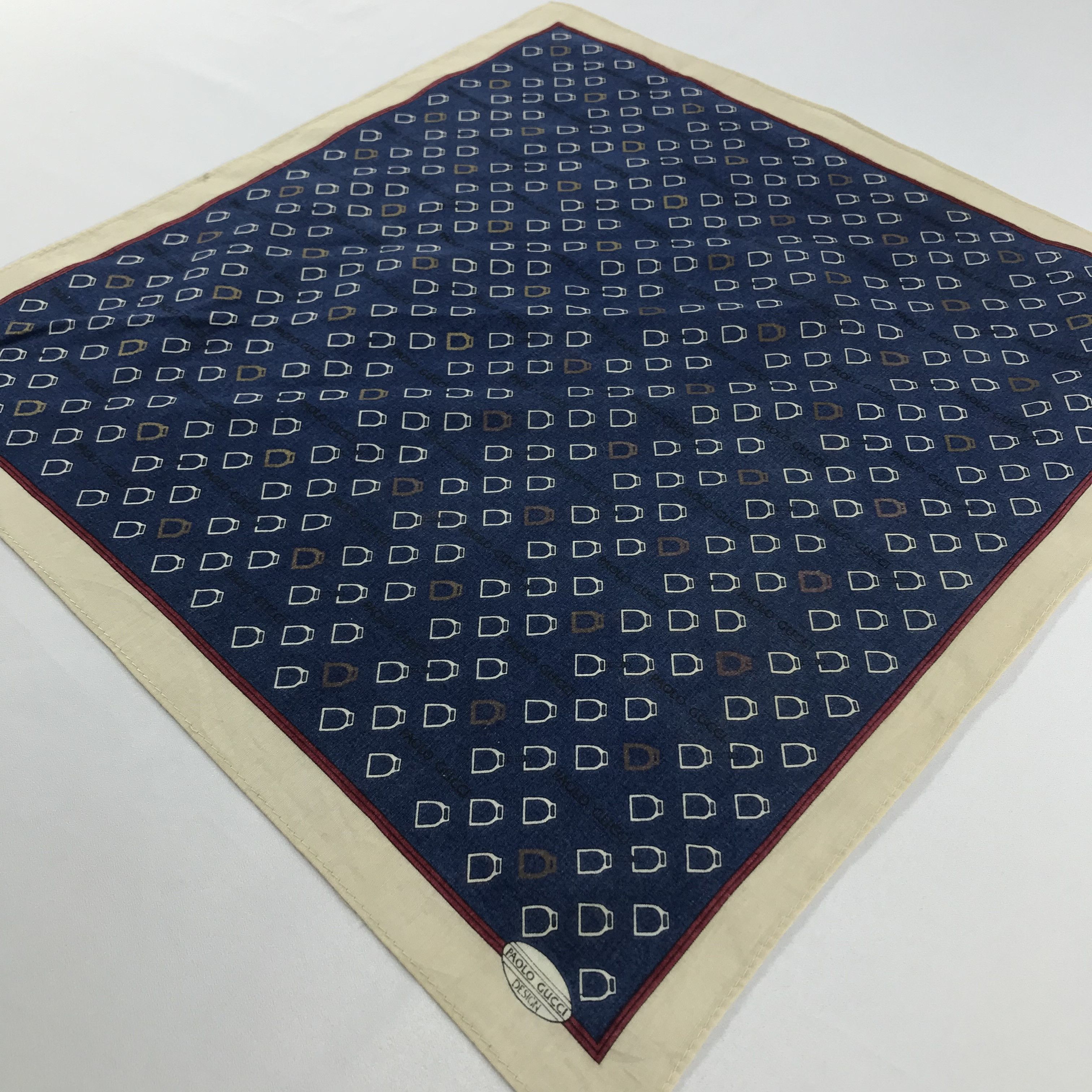 Paolo Gucci × Vintage Paolo Gucci Bandana / Handkerchief / Neckerchief - S1943 Size ONE SIZE - 2 Thumbnail