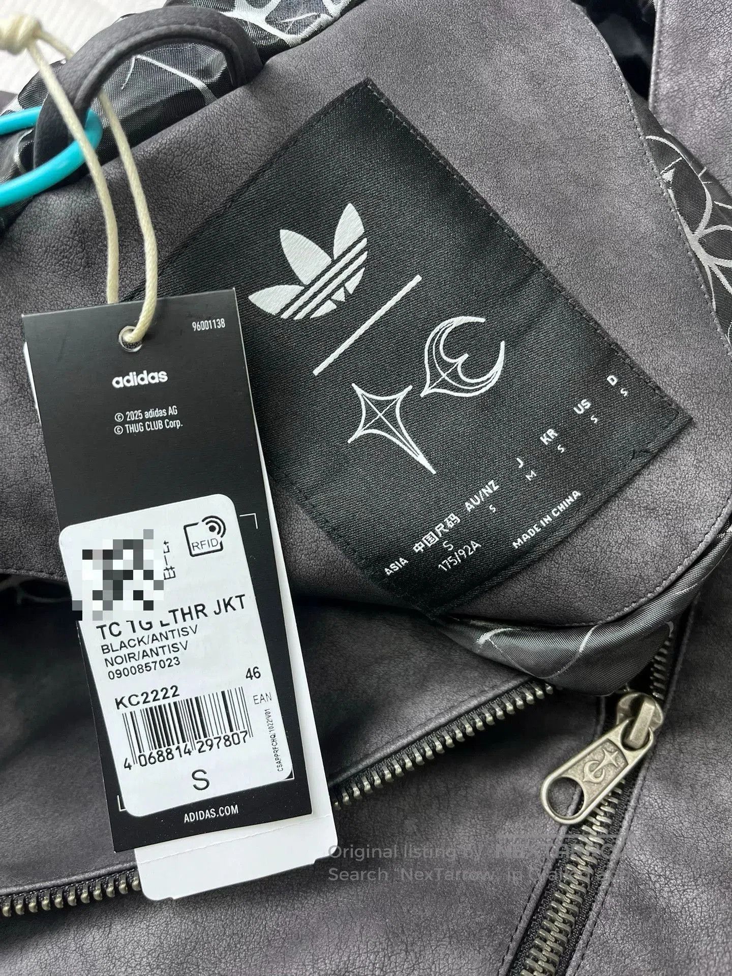 Adidas adidas originals x THUG CLUB LTHR JKT. Size US S / EU 44-46 / 1 - 5 Thumbnail