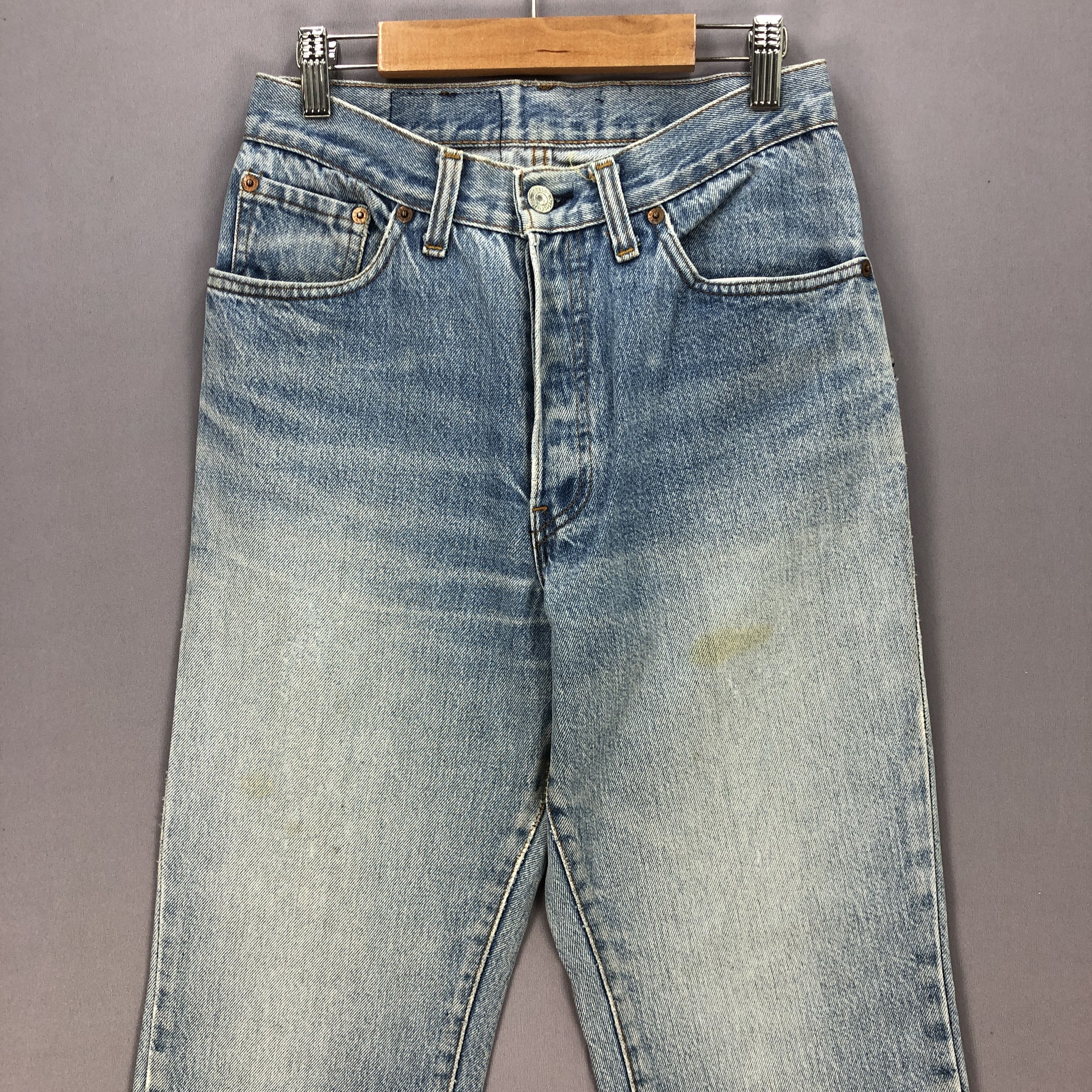Levi's × Vintage Vintage 60s Levis 501 Distressed Faded Jeans Denim Pants Size US 26 / EU 42 - 3 Thumbnail