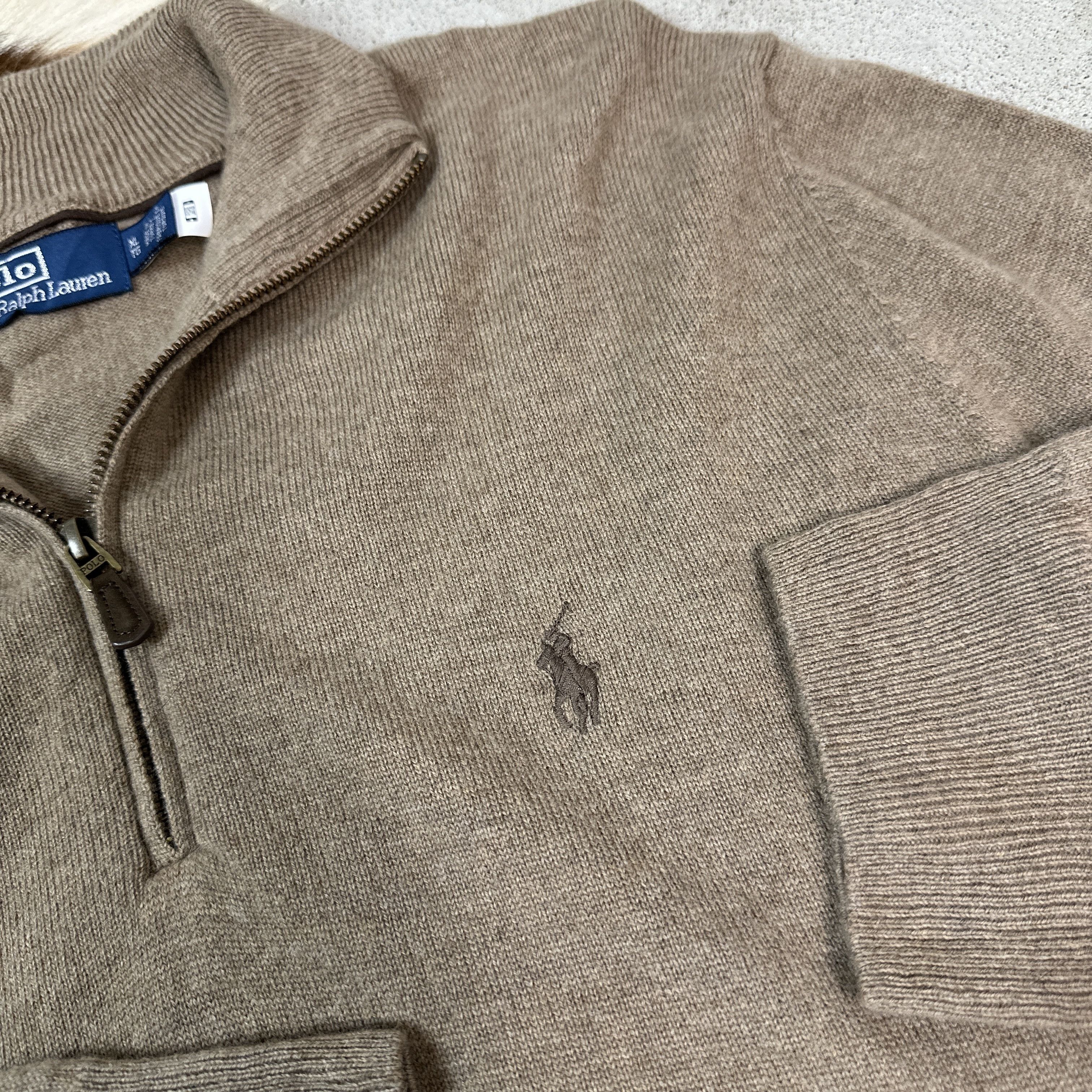 Polo Ralph Lauren × Vintage Polo Ralph Lauren 1/4 Zip Wool Sweater Size US XL / EU 56 / 4 - 5 Thumbnail
