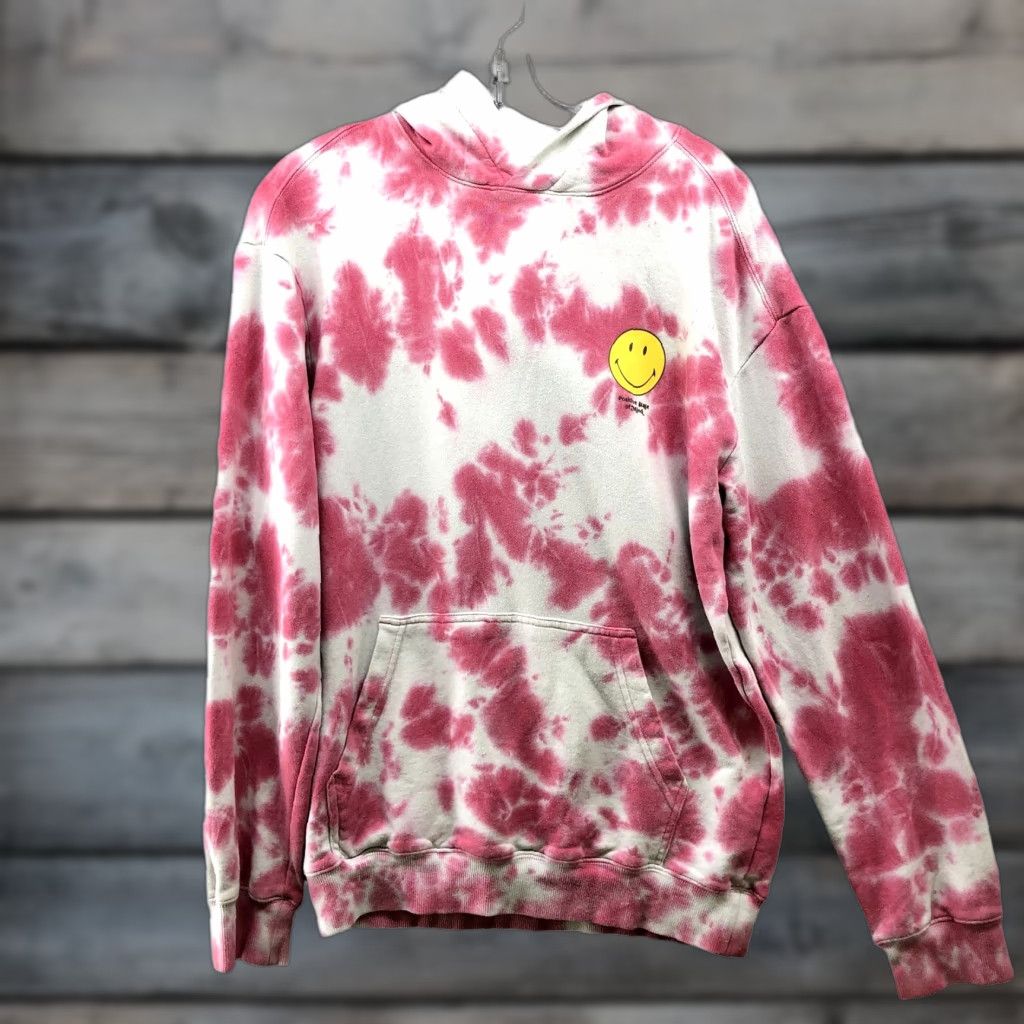 H&M H&M x Smiley Tie Dye Hoodie Mens XS Pink Relaxed Oversized Sweatshirt Pullover Hoodie Size US XS / EU 42 / 0 - 1 Thumbnail