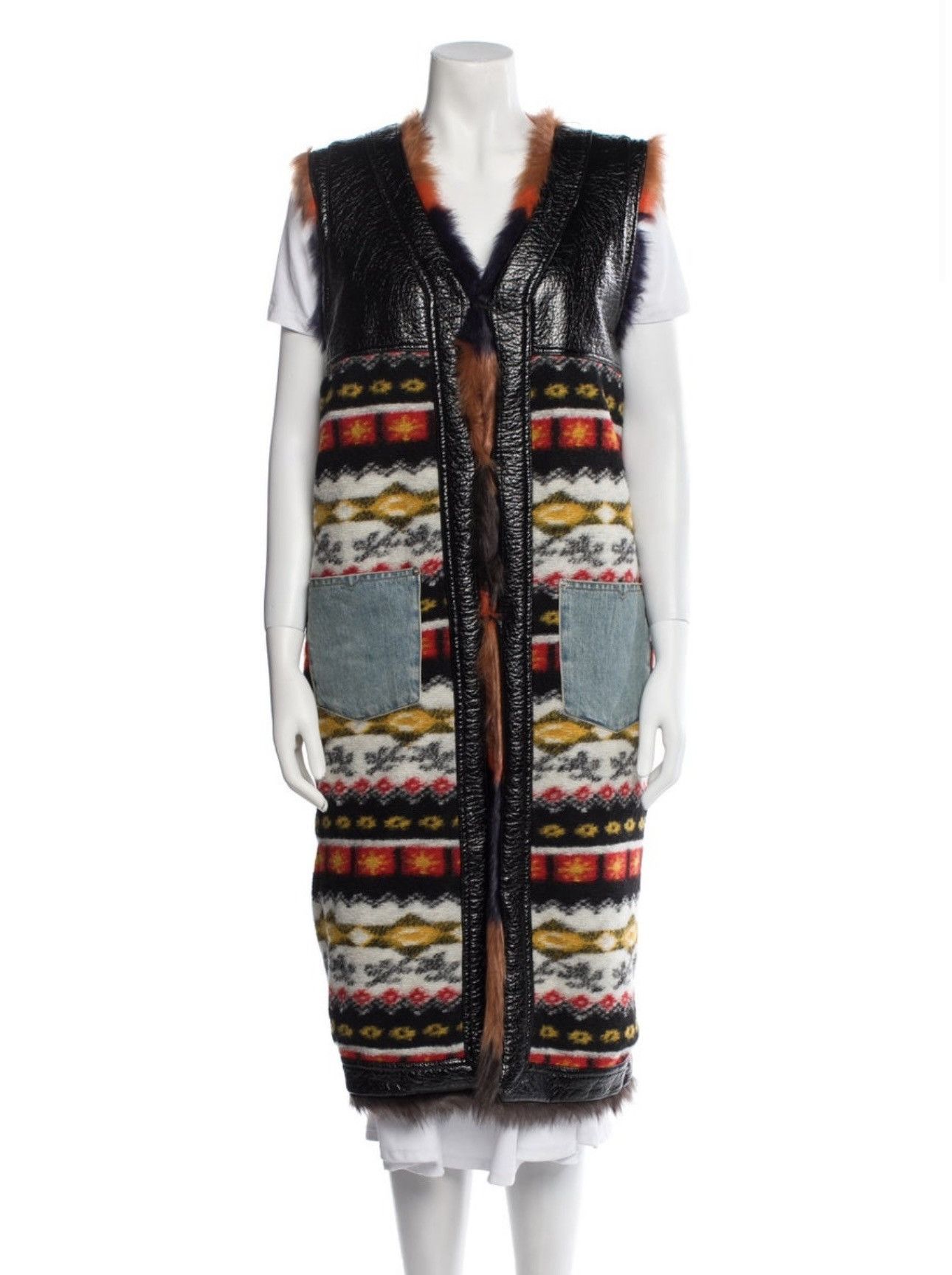 Diesel Diesel Tribal Long Vest Size S / US 4 / IT 40 - 1 Thumbnail