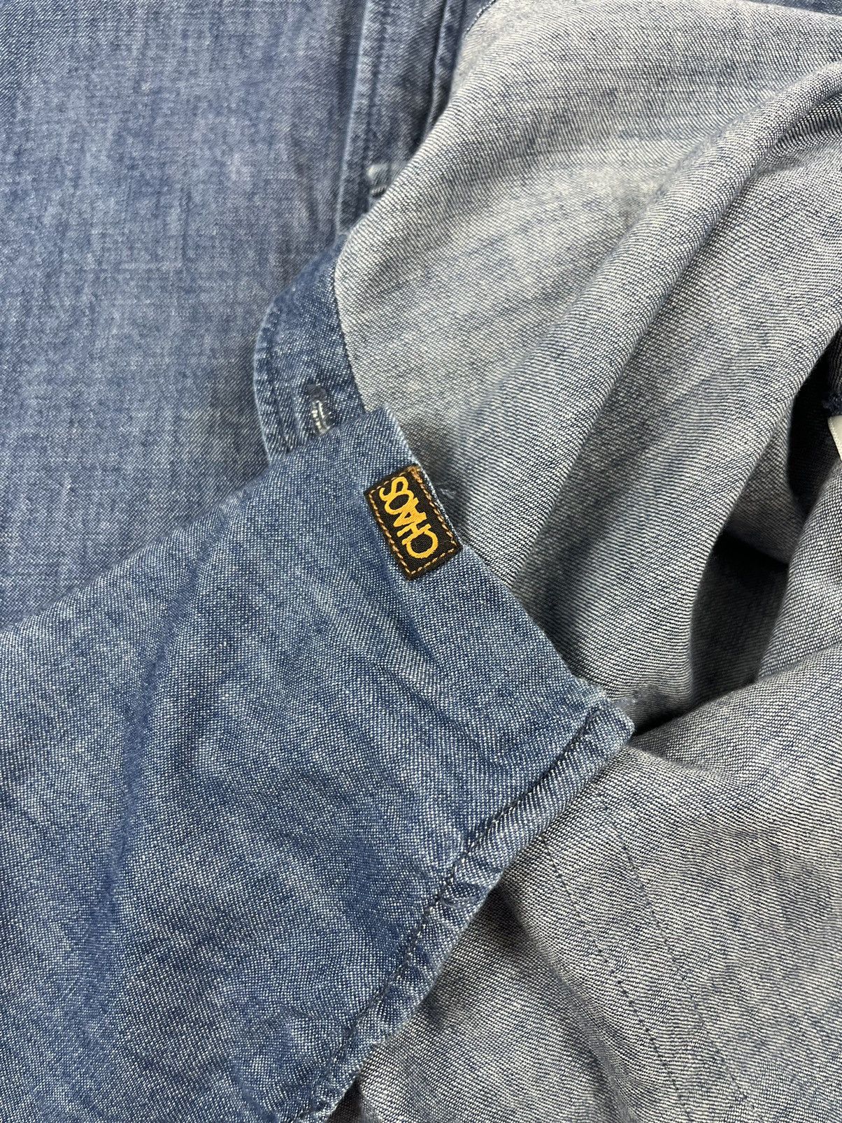 Vivienne Westwood Vivienne Westwood Anglomania Blue Denim Logo Shirt Size US L / EU 52-54 / 3 - 11 Thumbnail