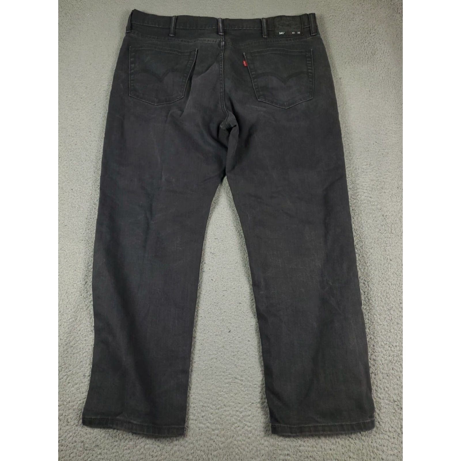 Levi's Levis 541 Athletic Fit Straight Leg Gray Jeans Mens Size 40x28 Size US 40 / EU 56 - 6 Thumbnail