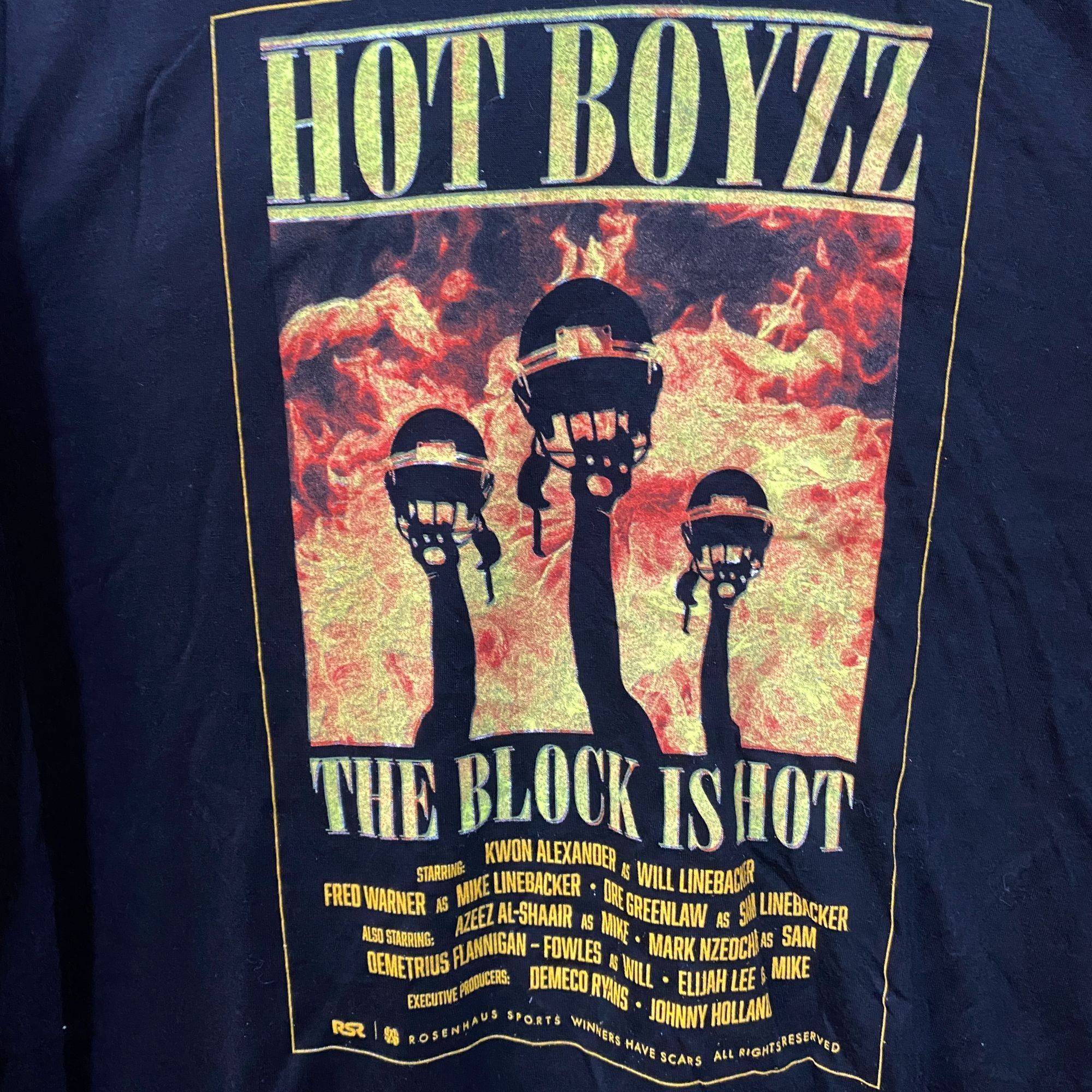 Rap Tees Hot Boyzz 49ers The Block is Hot Long Sleeve T-Shirt XL Size US XL / EU 56 / 4 - 4 Thumbnail