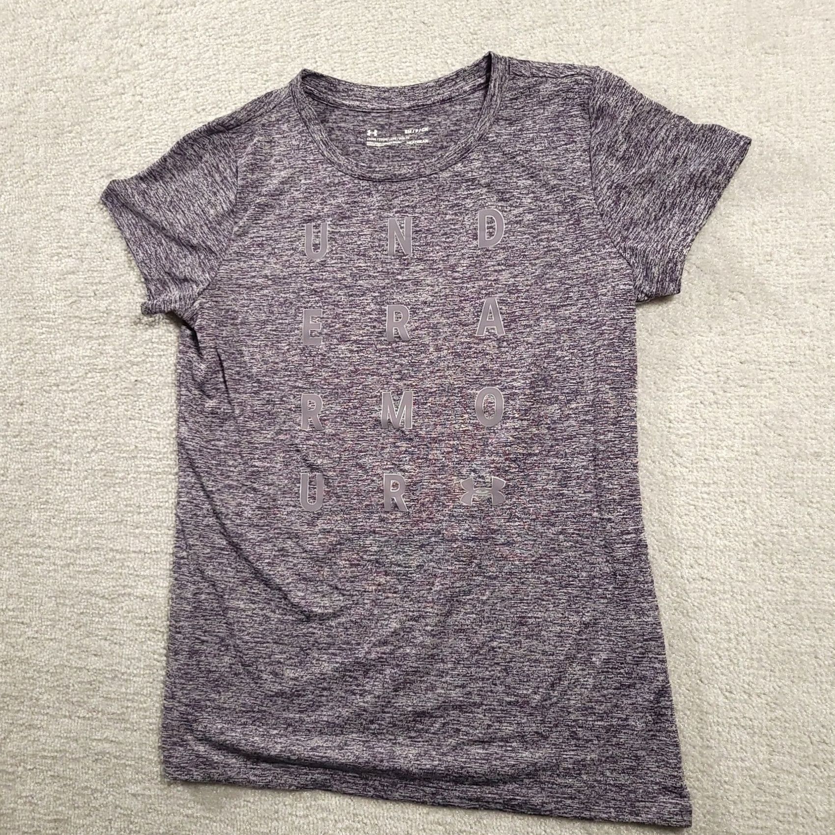 Under Armour Under Armour Mens S Shirt HeatGear Loose Heather Gray Spellout Short Sleeve Size US S / EU 44-46 / 1 - 2 Thumbnail
