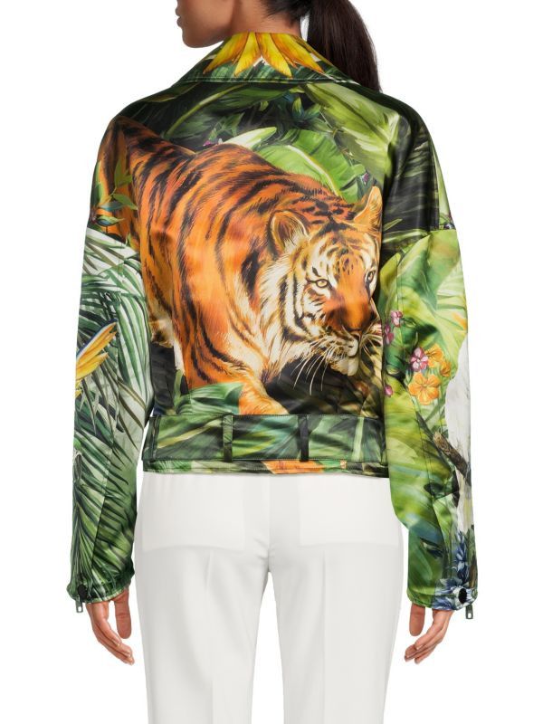 Dolce & Gabbana o1y0825 Biker Jacket in Multicolor Size XS / US 0-2 / IT 36-38 - 3 Thumbnail