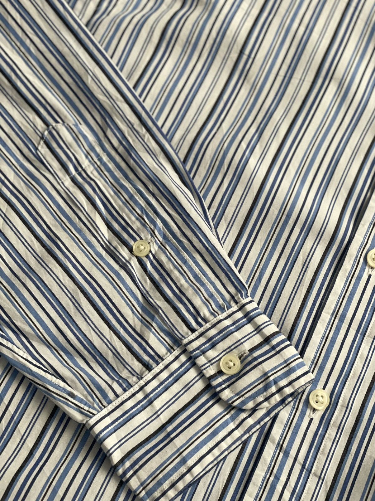 Ralph Lauren Vintage Ralph Lauren Blue and White Striped Oxford Shirt (M) Size US M / EU 48-50 / 2 - 6 Thumbnail