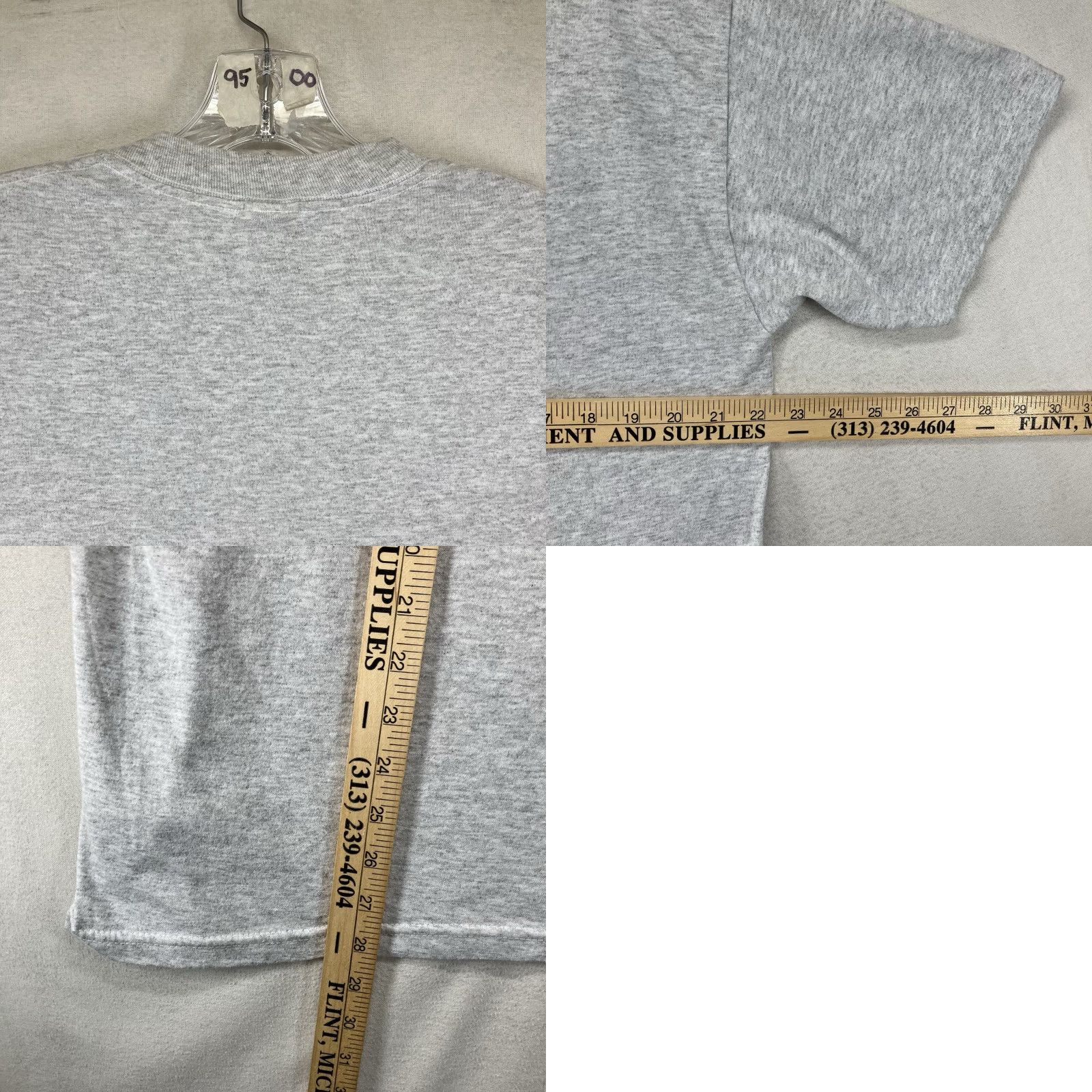 Jerzees VINTAGE Mens T-Shirt Street Rod Logo 2005 St. Louis Street Rod Association's Real Easter Show JERZEES Gray Cotton Polyester Crew Neck Short Sleeve L Size US L / EU 52-54 / 3 - 9 Thumbnail