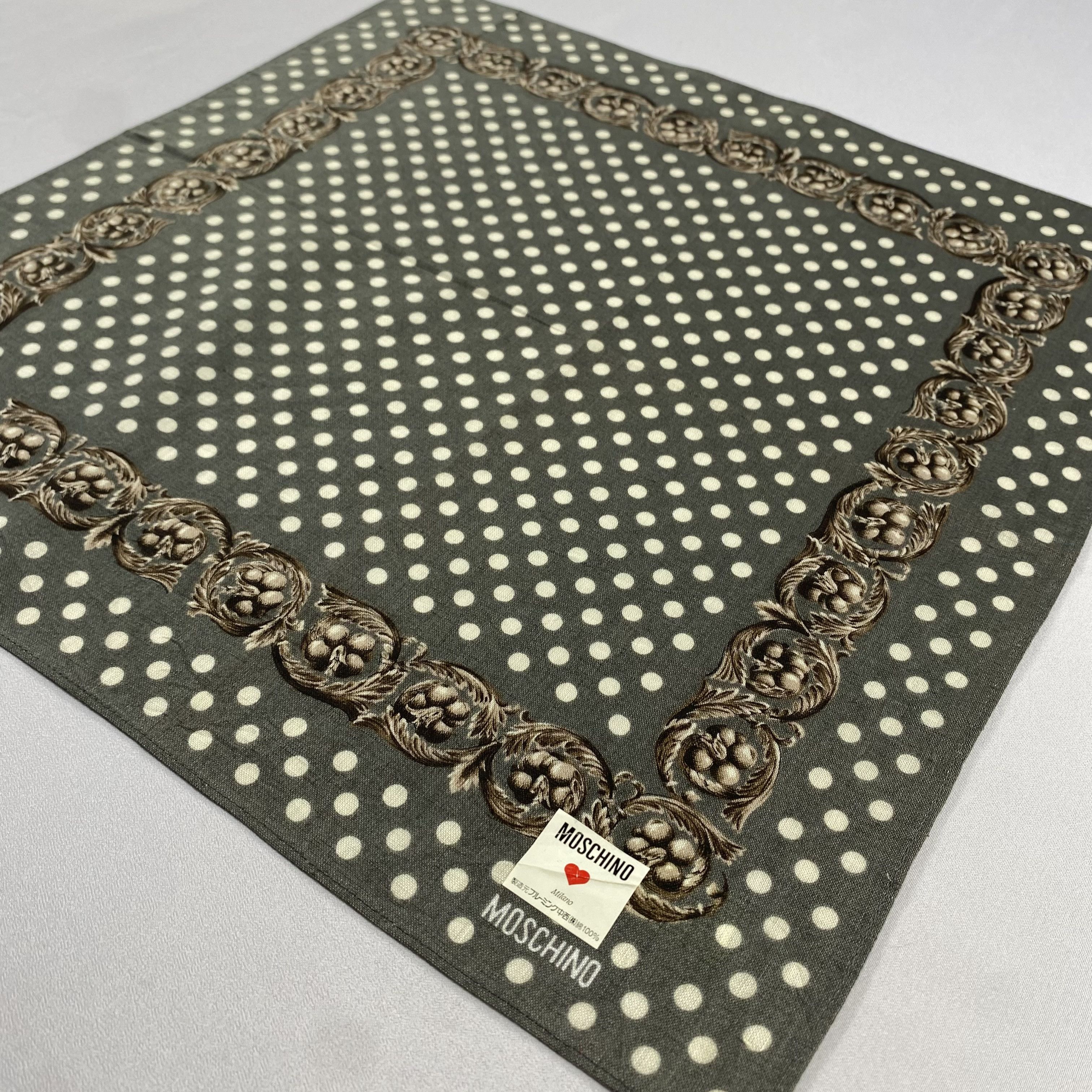 Moschino × Vintage NWT Moschino Bandana/ Handkerchief / Neckerchief-P684 Size ONE SIZE - 2 Thumbnail