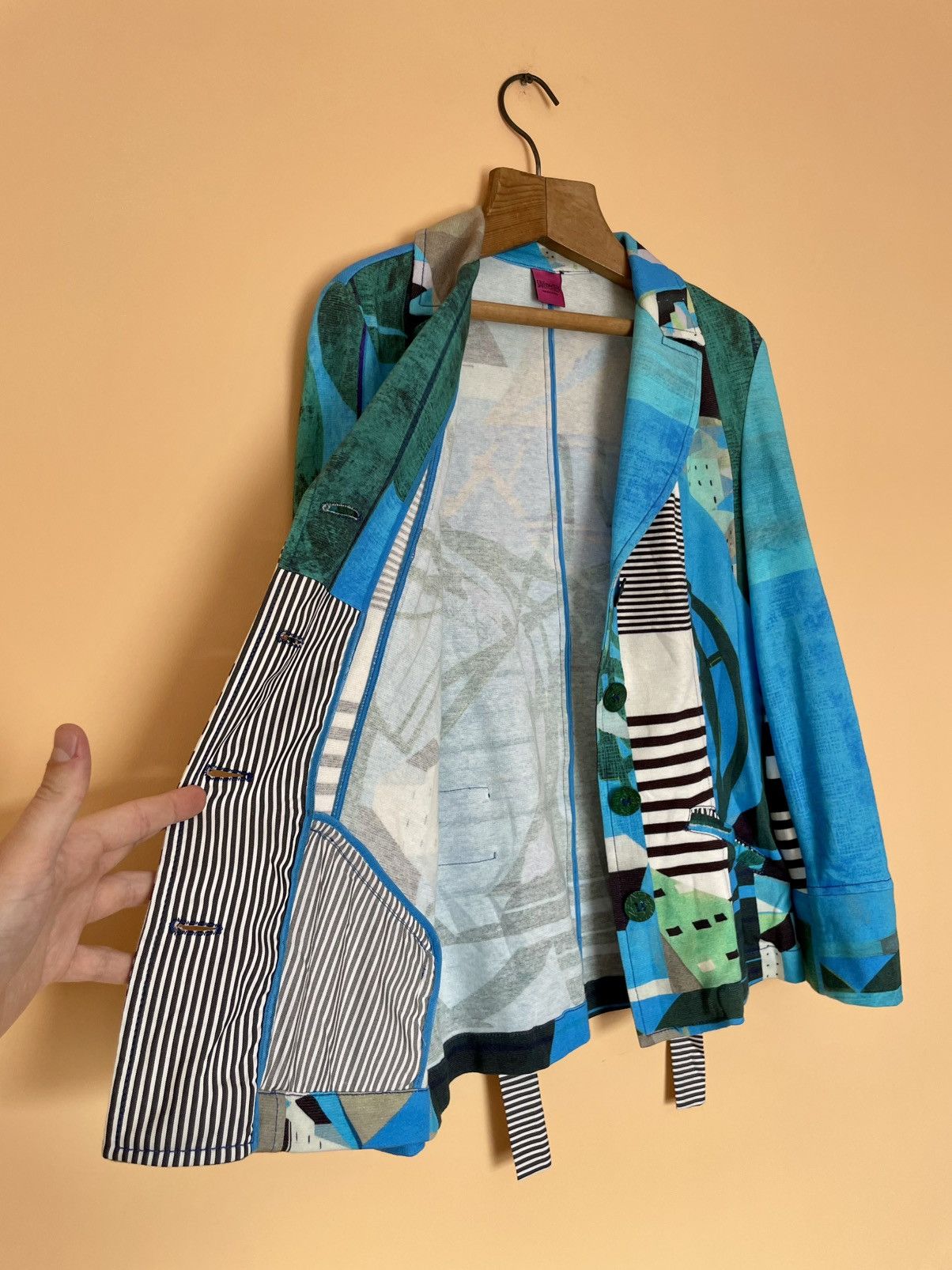 Other Save The Queen Abstract Art Blazer Button Up Size XL / US 12-14 / IT 48-50 - 15 Thumbnail