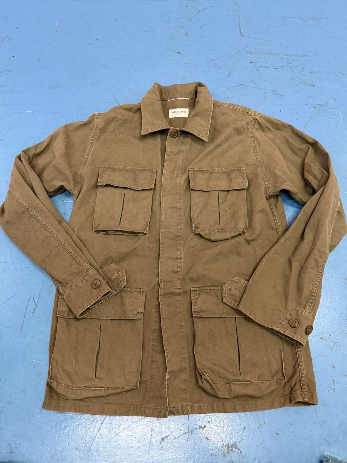 Saint Laurent Paris SAINT LAURENT SS15 EMBROIDERED SAFARI JACKET Size US M / EU 48-50 / 2 - 2 Thumbnail