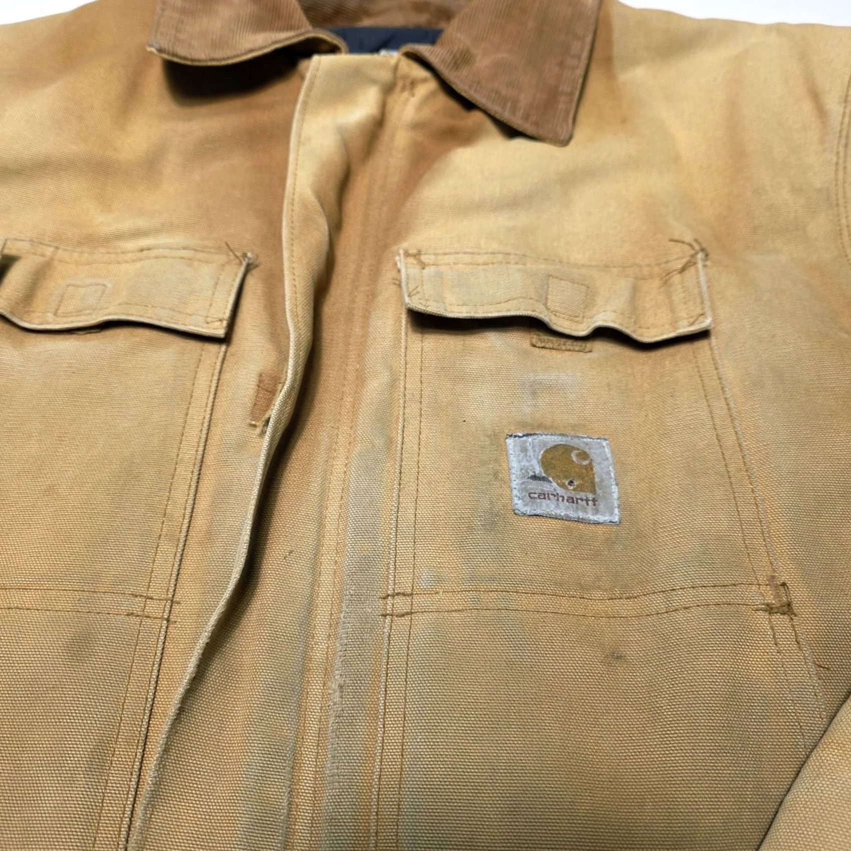 Carhartt VINTAGE Carhartt Mens Quilted Lined Canvas Jacket 2XL C03-BRN USA Made Jacket Coat Mens Black? Brown? Size US XXL / EU 58 / 5 - 2 Thumbnail