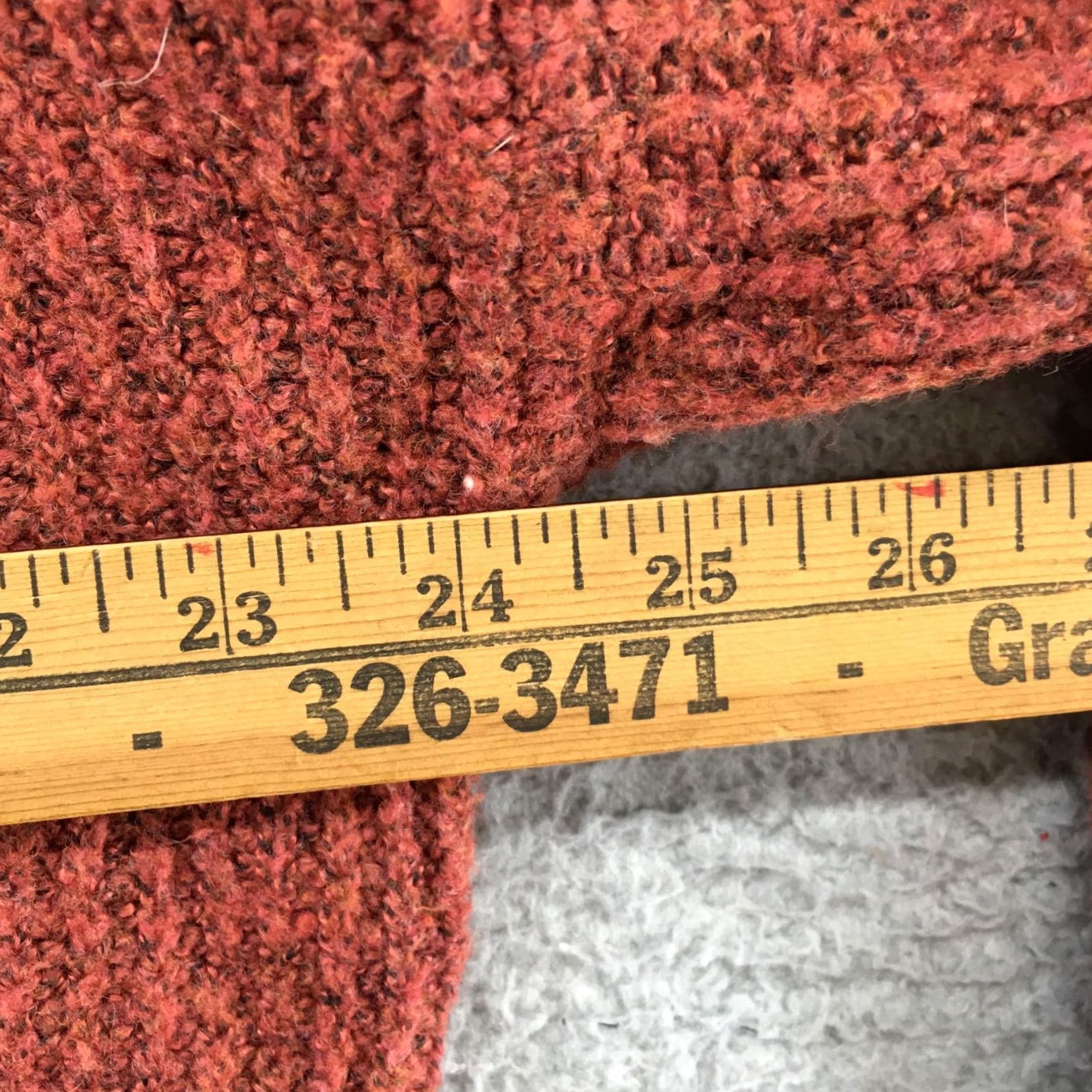 American Eagle Outfitters American Eagle Mock Neck Pullover Sweater Womens Medium Rust Dolman Sleeve Knit - Flat Lay Size M / US 6-8 / IT 42-44 - 4 Thumbnail