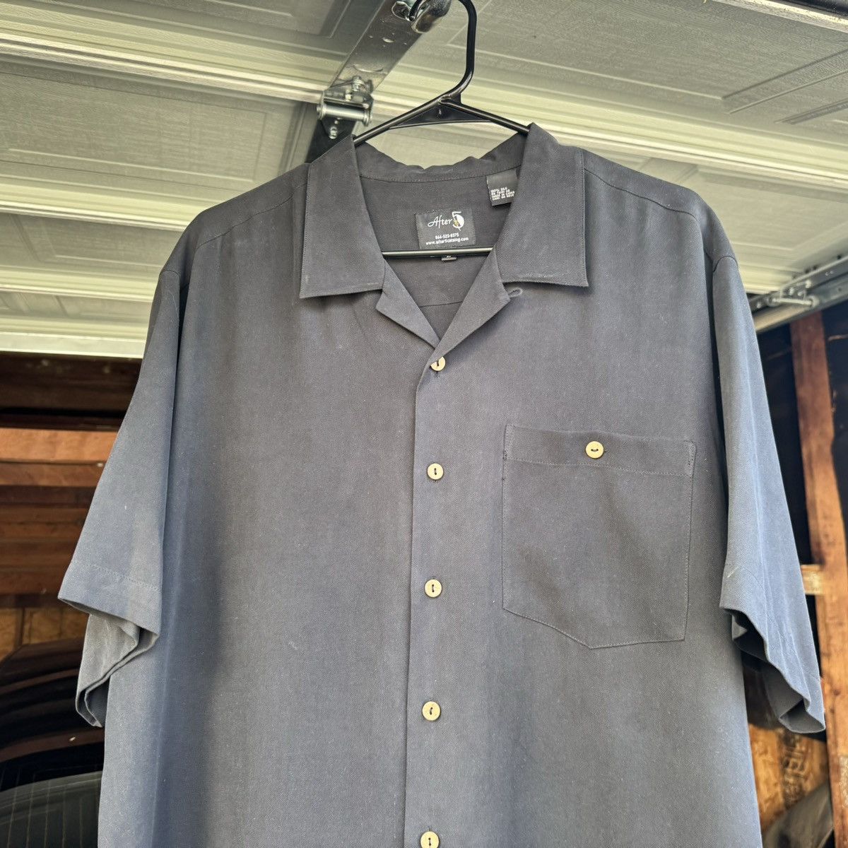 Vintage 90s Silk Vintage Camp Collar bowling Shirt Loop Embroider Size US L / EU 52-54 / 3 - 7 Thumbnail