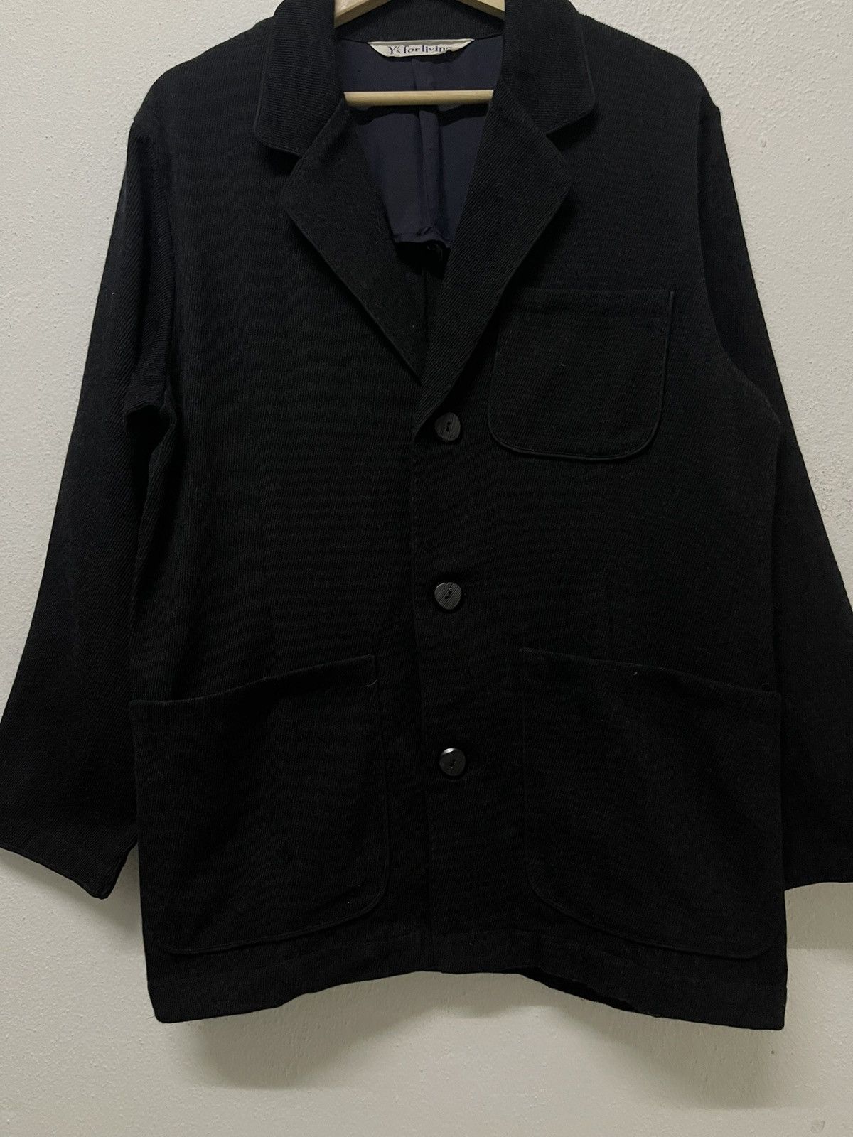 Yohji Yamamoto 1990 YOHJI YAMAMOTO Y’S FOR LIVING DOUBLE BREAST WOOL JACKET Size US M / EU 48-50 / 2 - 4 Thumbnail
