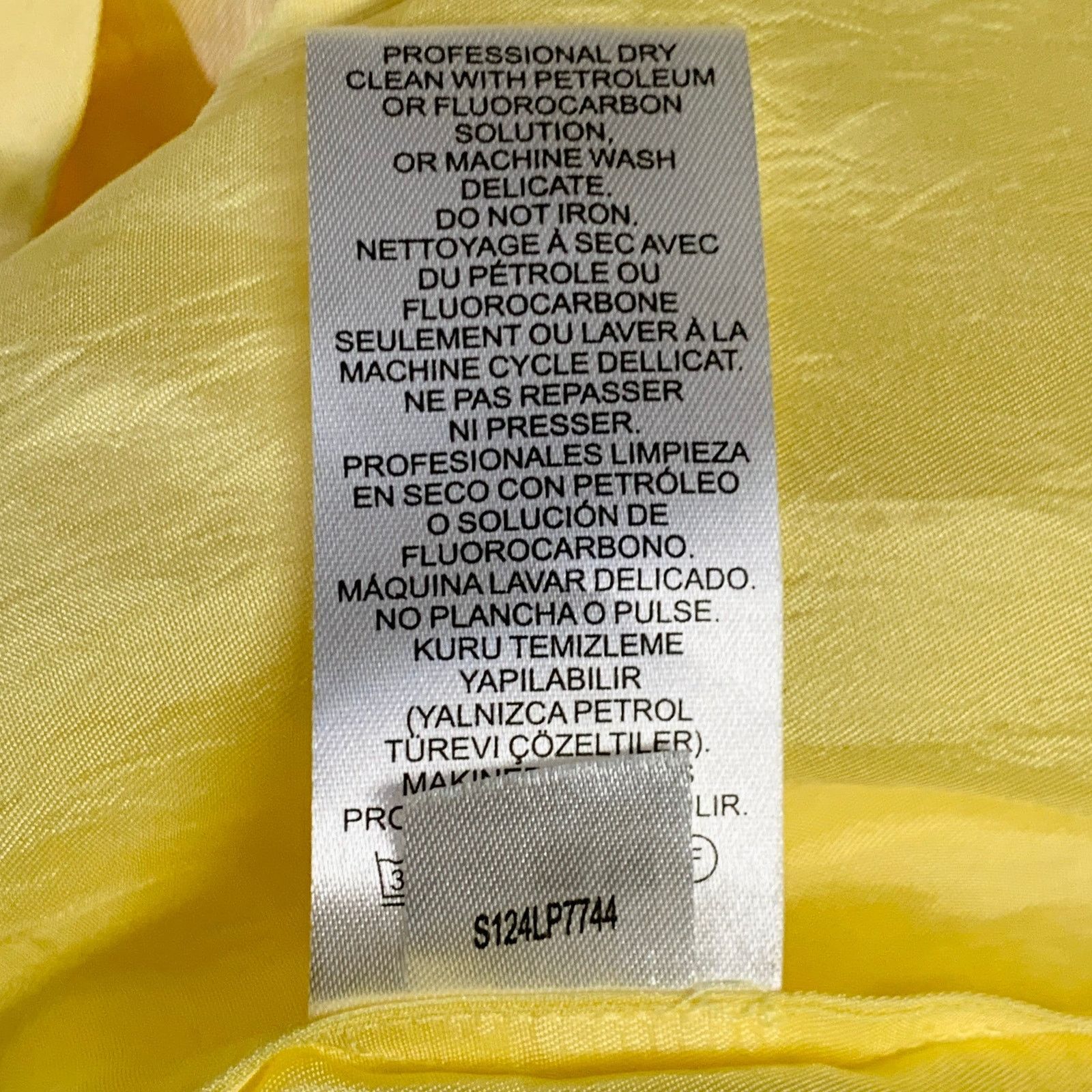 Tibi TIBI Size M Yellow Acetate Oversized Button Up Shirt Size M / US 6-8 / IT 42-44 - 6 Thumbnail